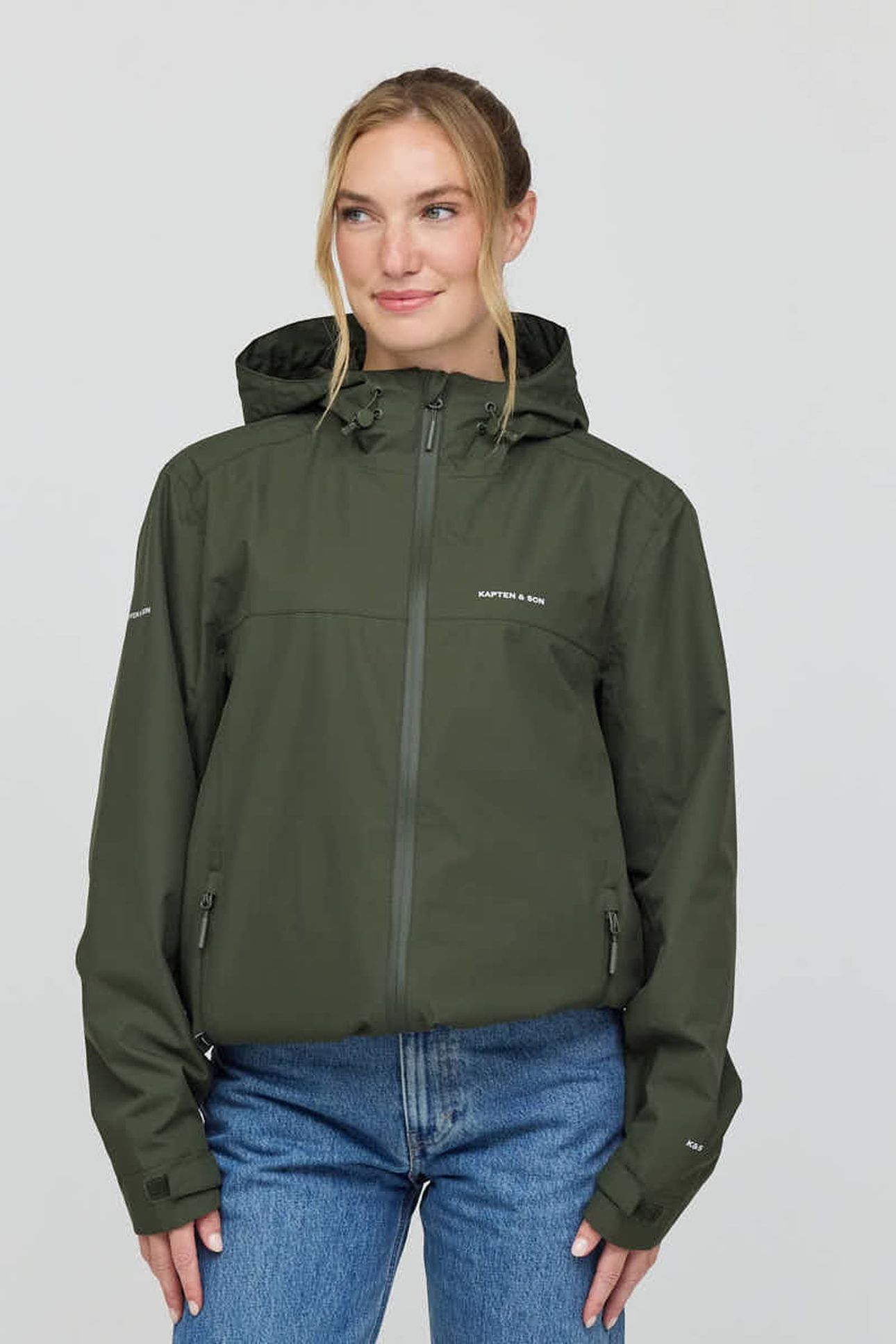 UNISEX HEAVY RAIN JACKET TOP LAYER OLIVE 3