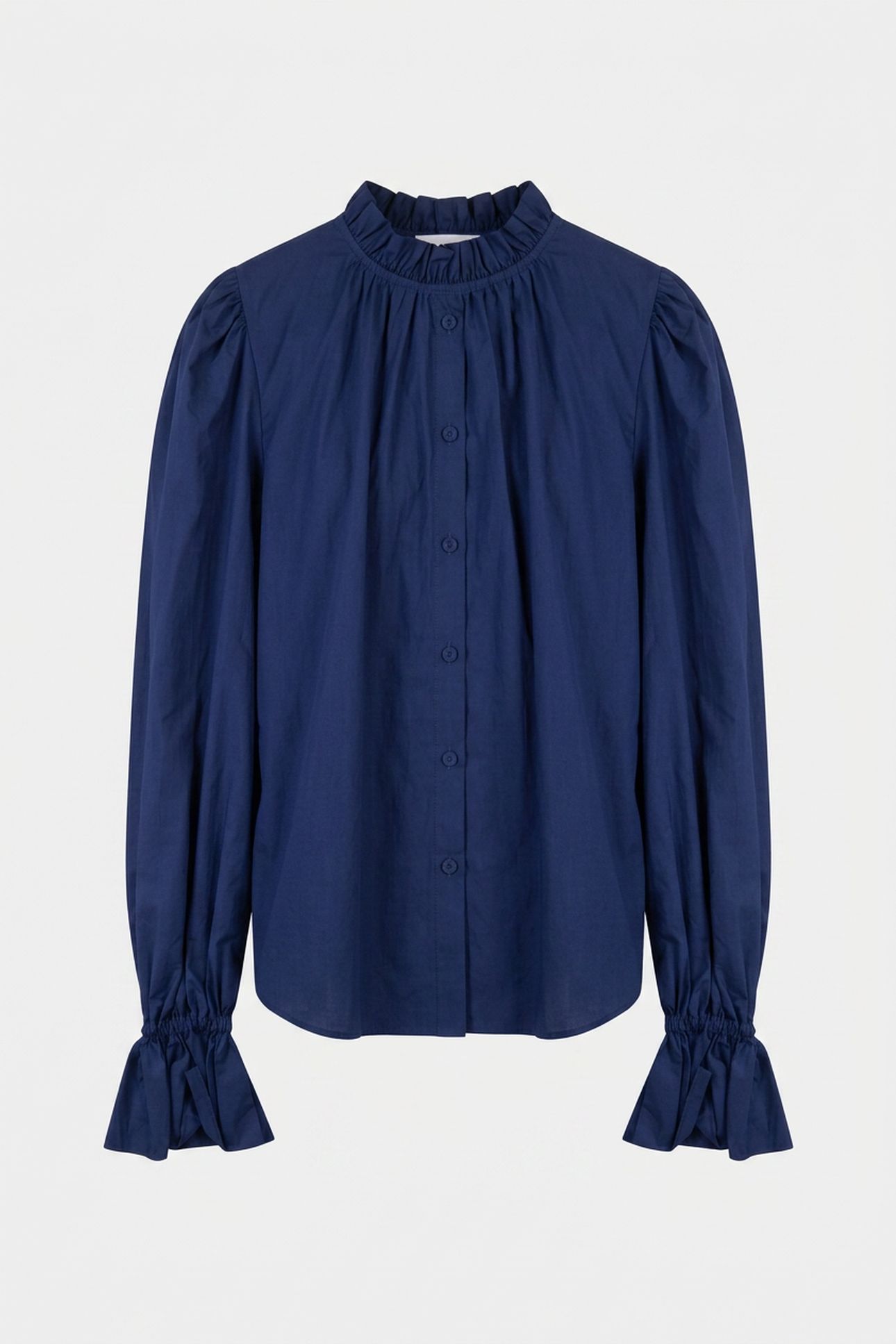 SILK CHIFFON SHIRT BLUE 3