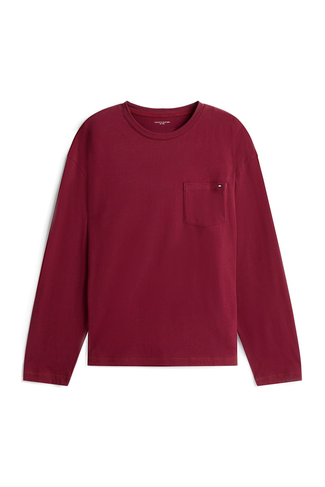 LS POCKET TEE DEEP ROUGE 4