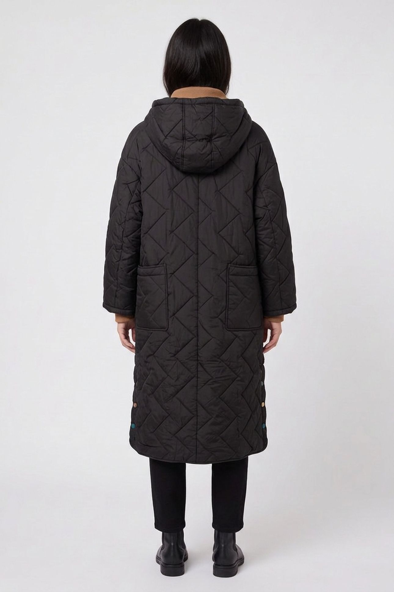 SLOANE PADDED COAT PURE BLACK 2