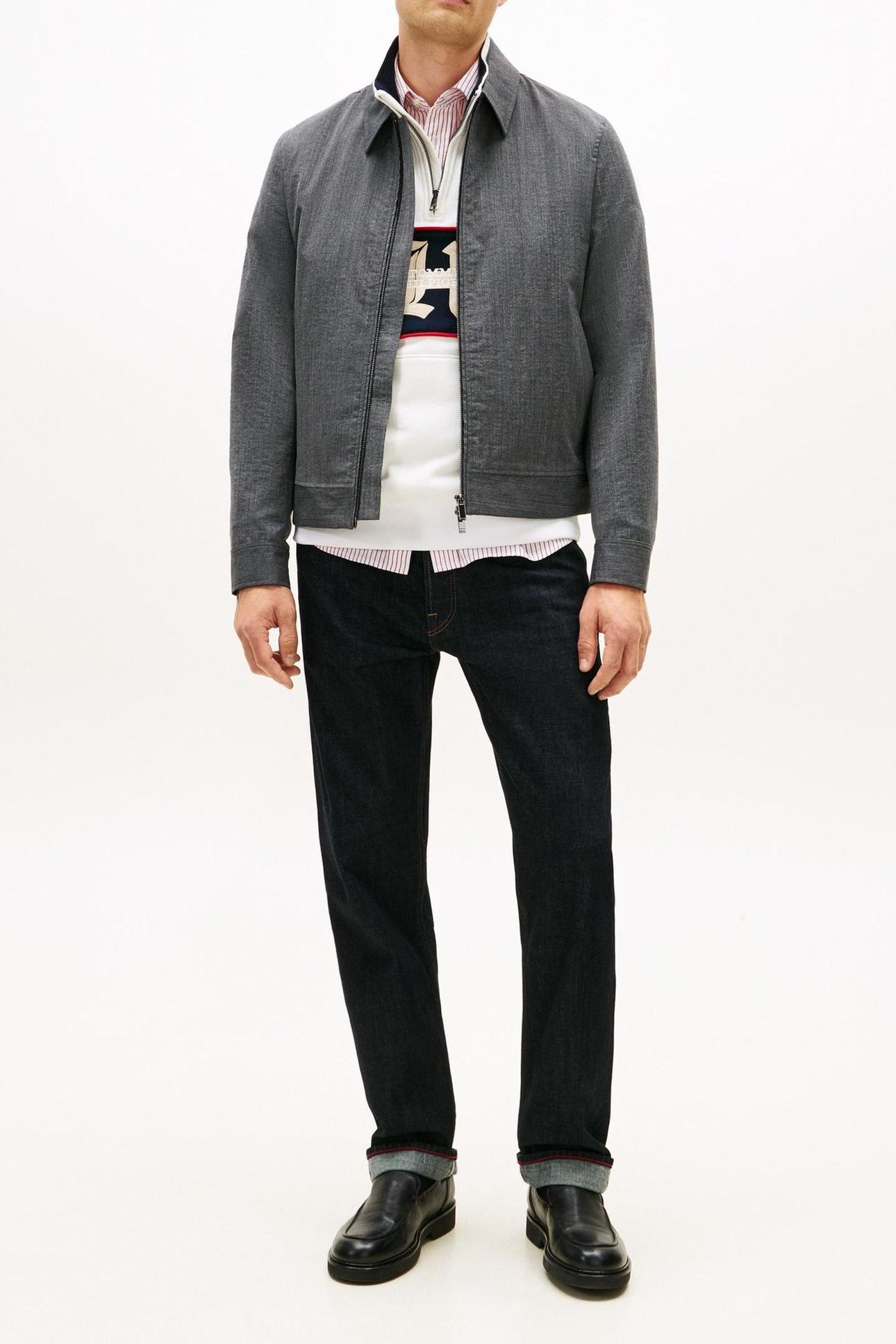 DC COOL WOOL SUITING JACKET CHARCOAL SMOKE 1