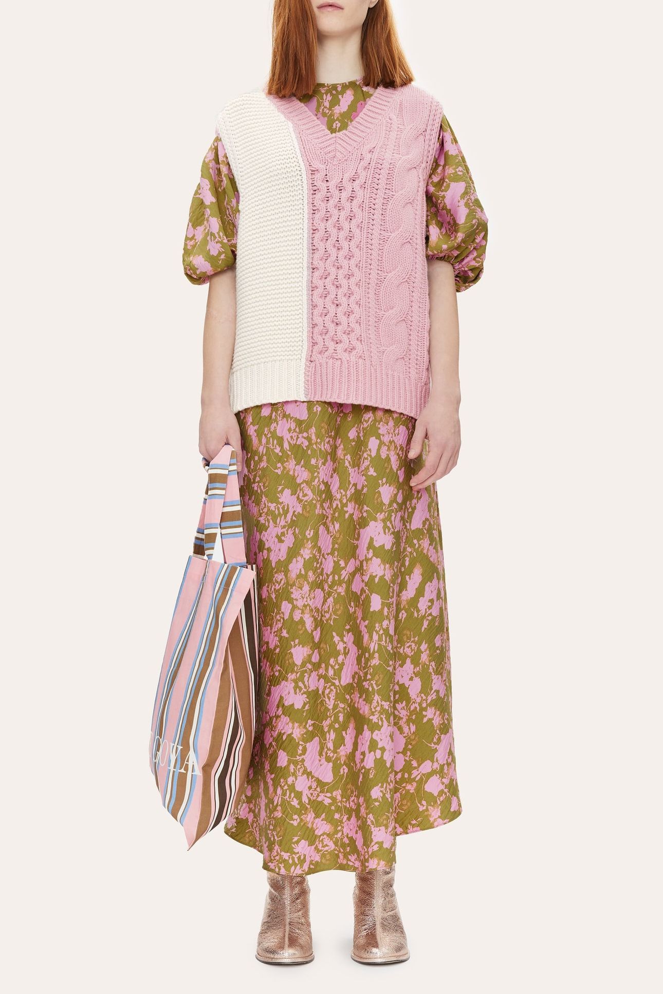 CINDI PATCHWORK MULTI KNIT COLOUR BLOCK 2