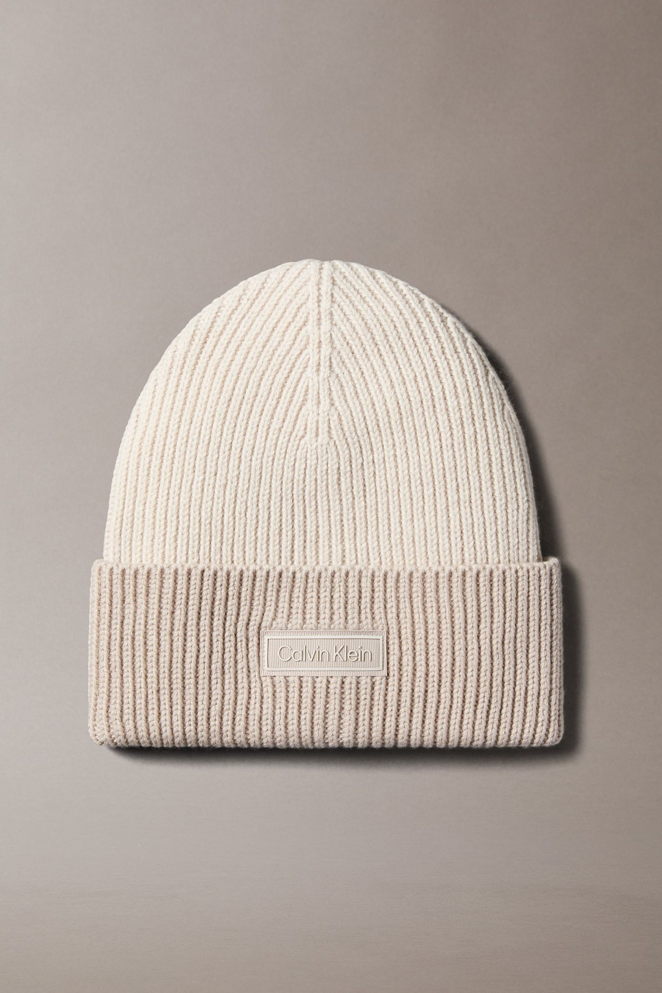 PATCH WOOL CHUNKY RIB CHALK/CHATEAU 1