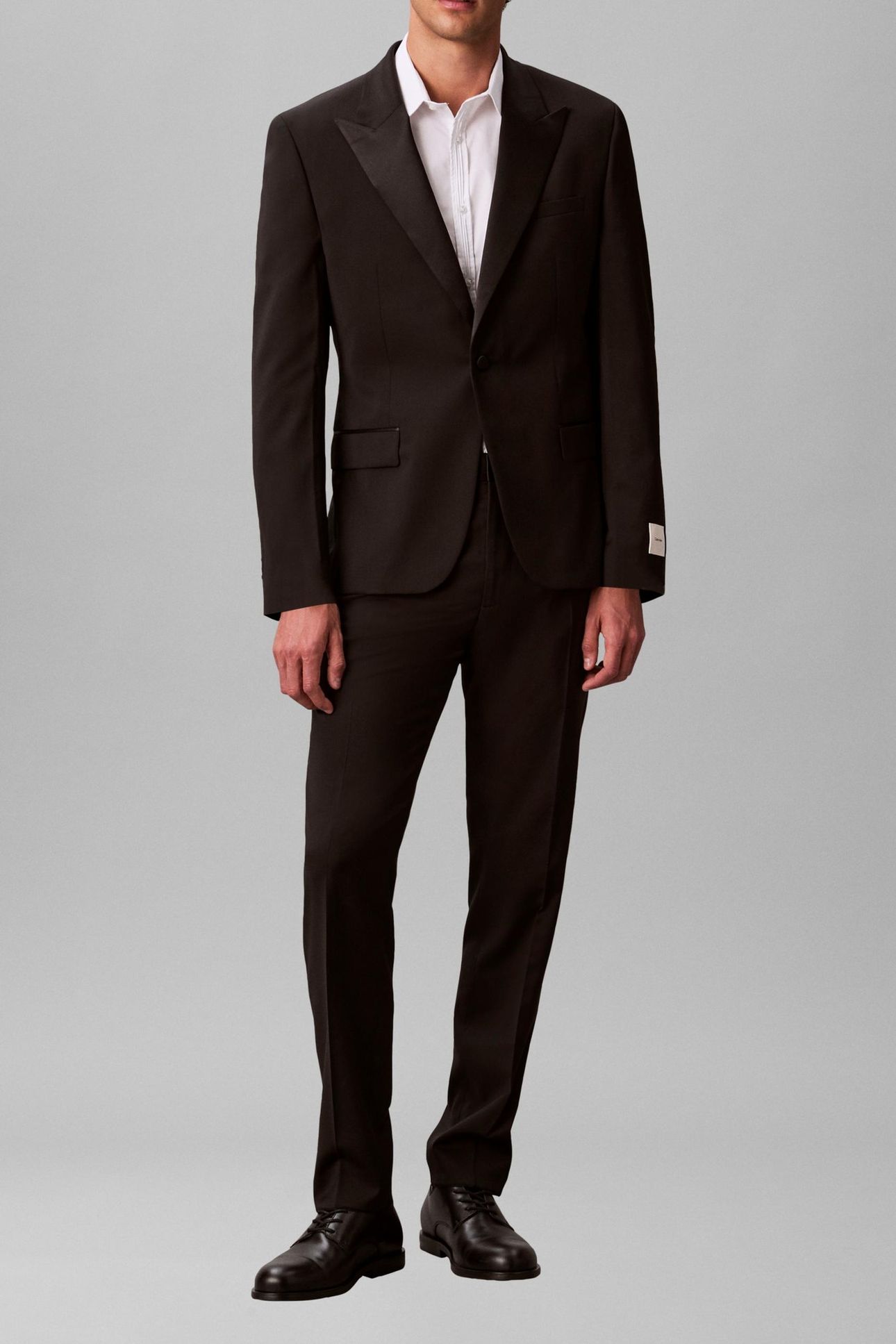 LS TUXEDO ITALIAN WOOL BLAZER BLACK 3