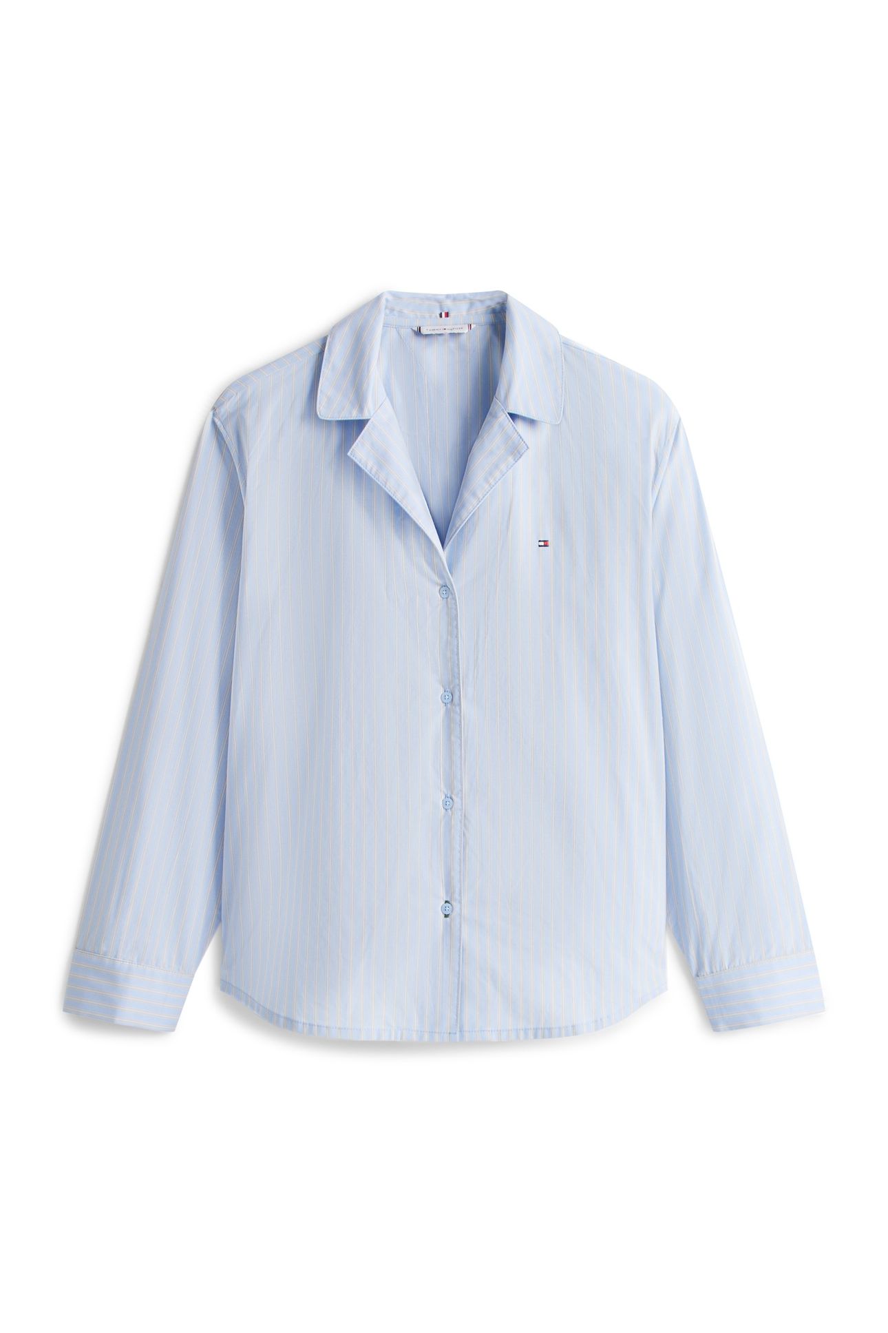 LS STRAIGHT POPLIN SHIRT SILE VESSEL BLUE 3