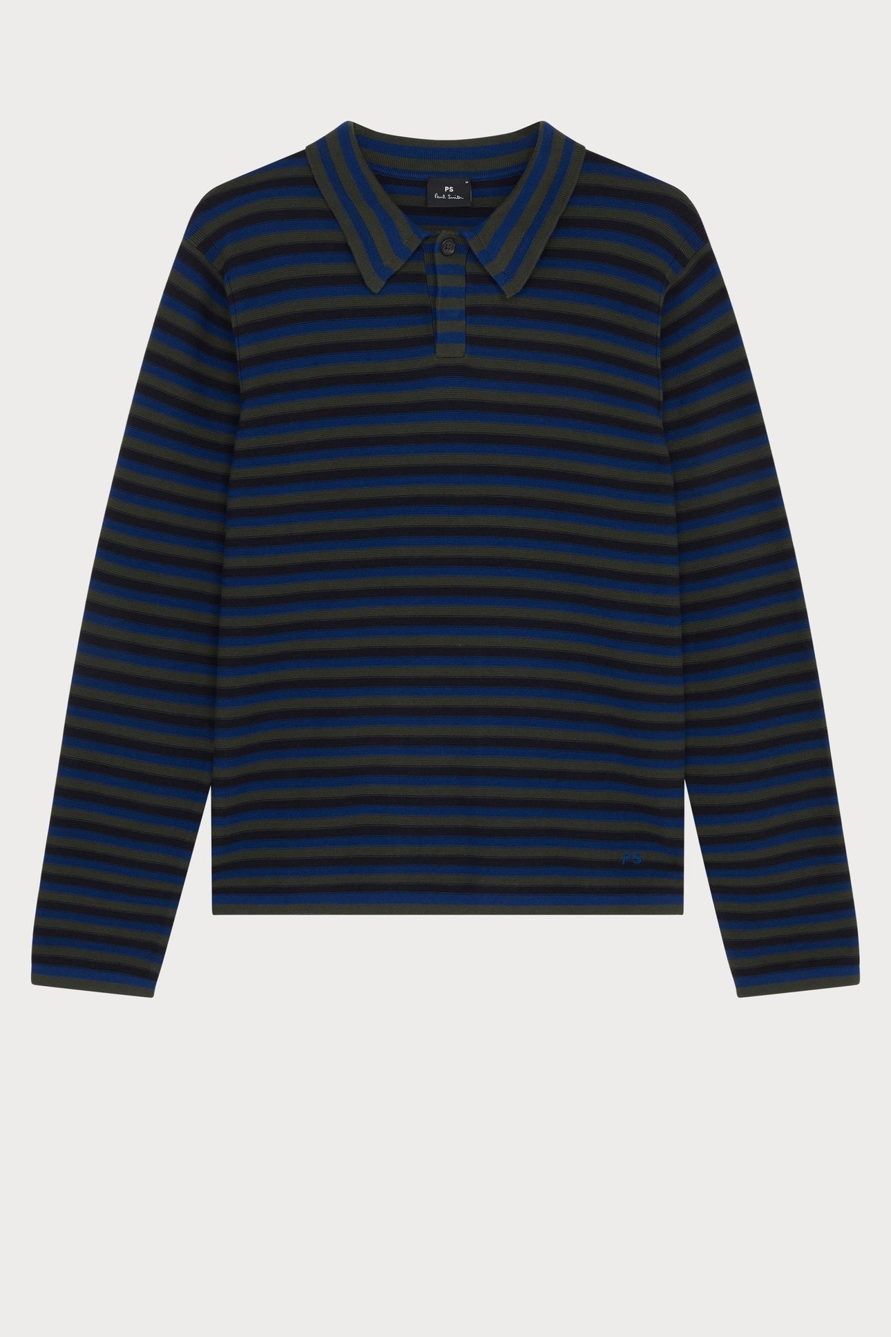 MENS SWEATER LS POLO VERY DARK NAVY 5