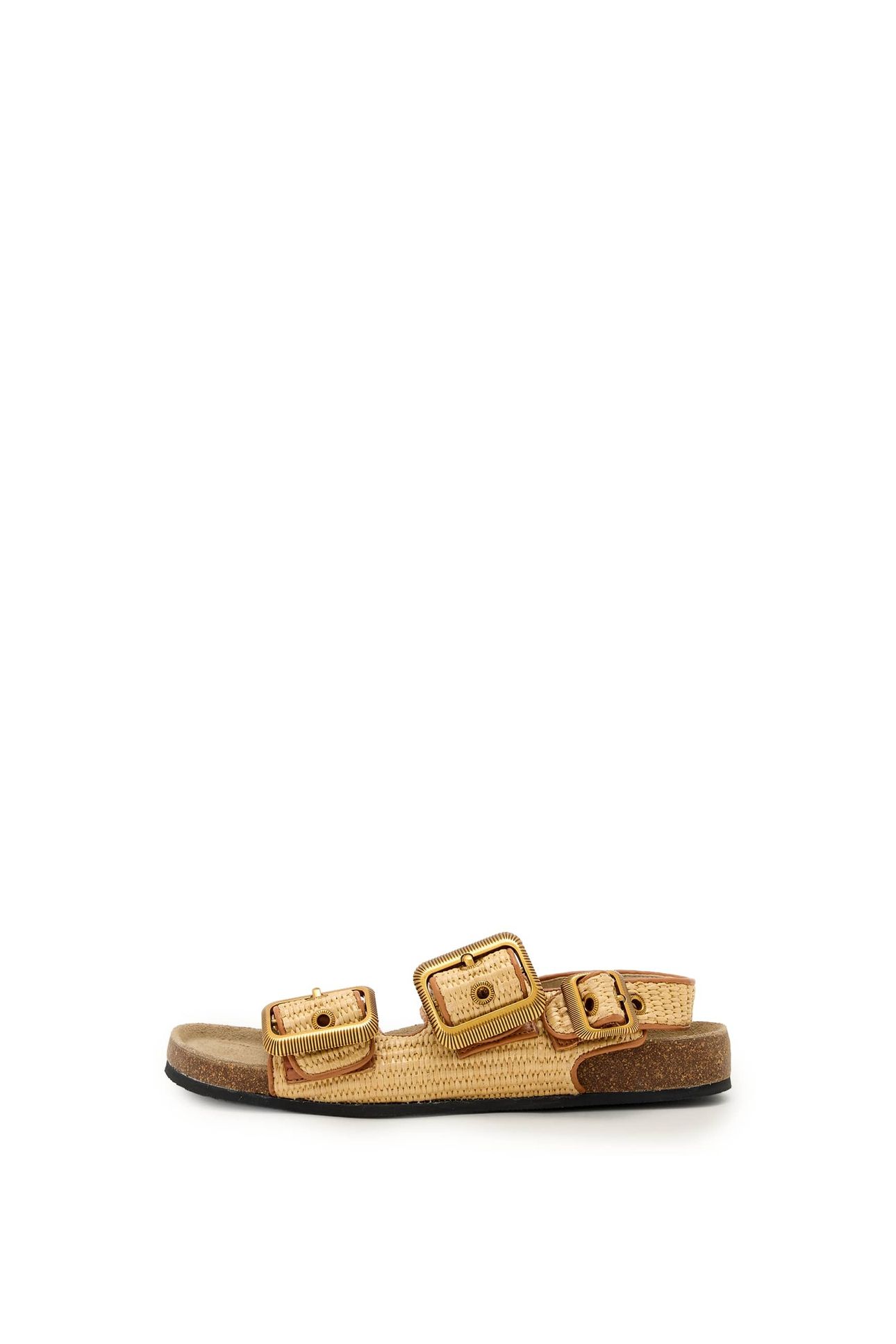STAFFA RAFFIA SANDAL NATURAL BROWN 1