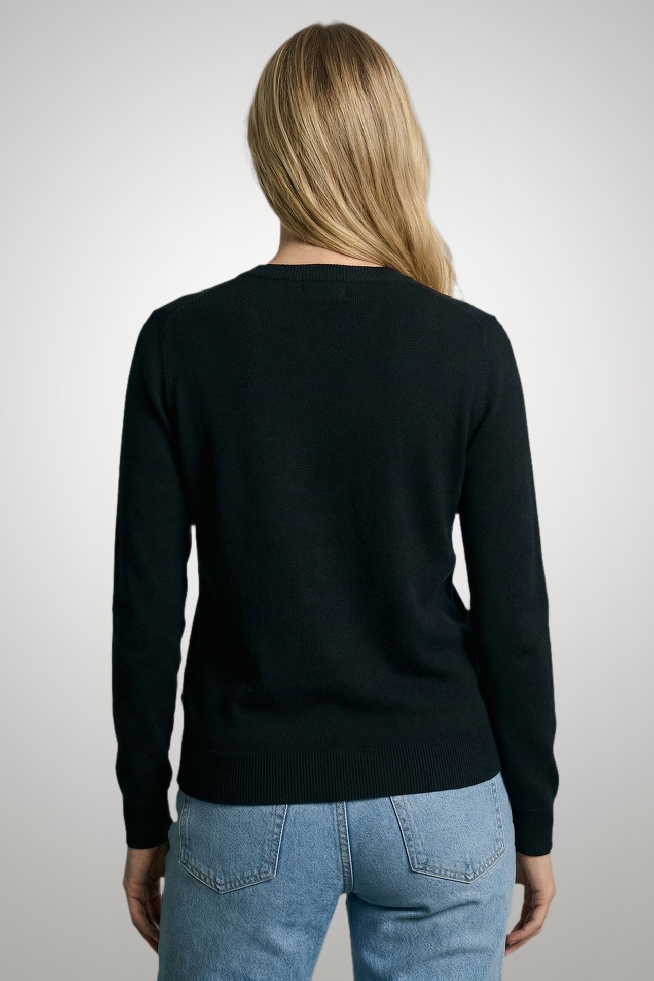 V-NECK SWEATER NAVY 2