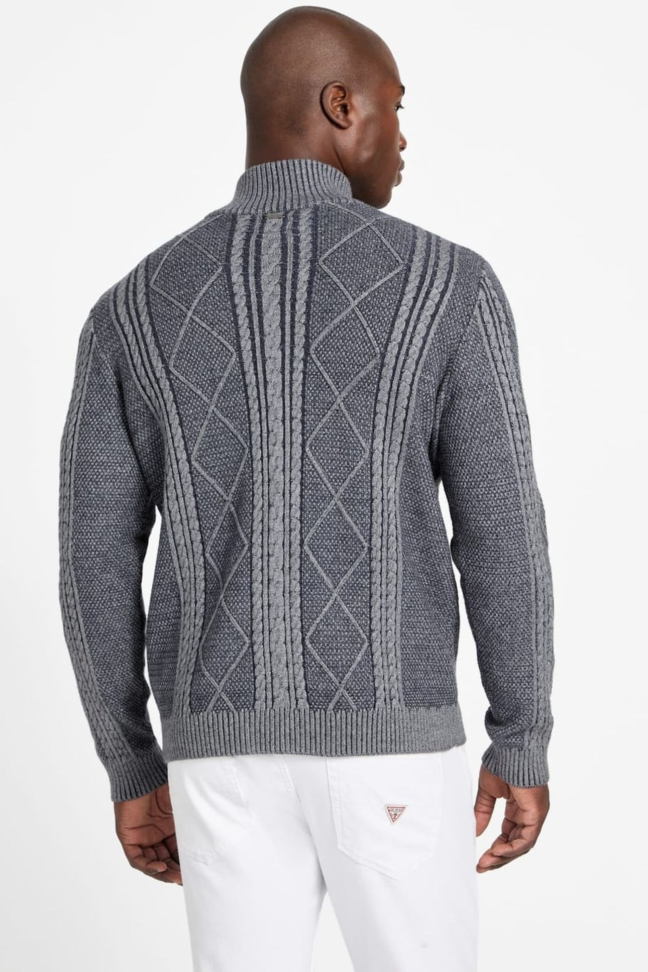 LS 1/2 ZIP MN NOEL C MARINE HEATHER MULTI 2