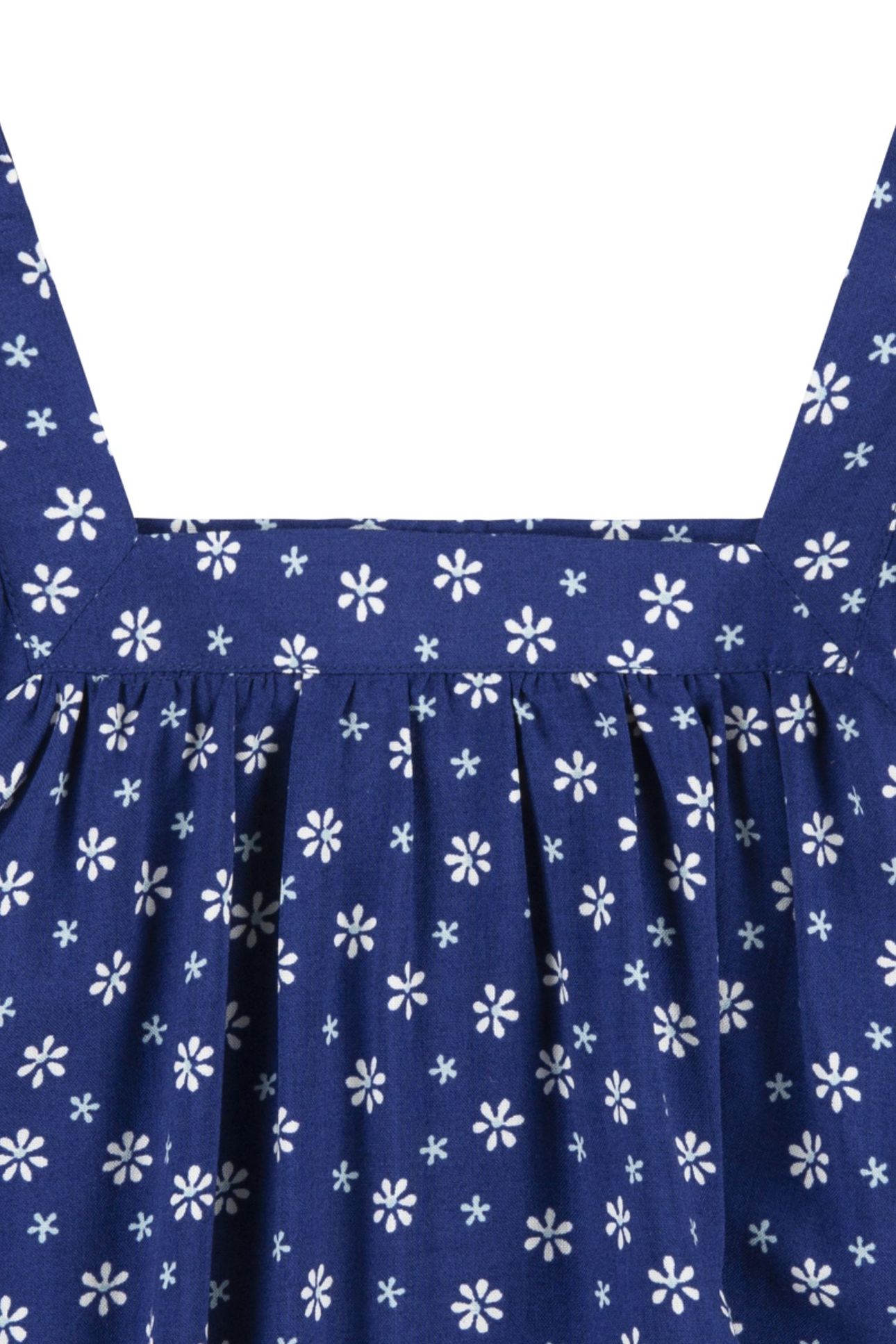 GIRLS WOVEN TOP TWILIGHT BLUE 4