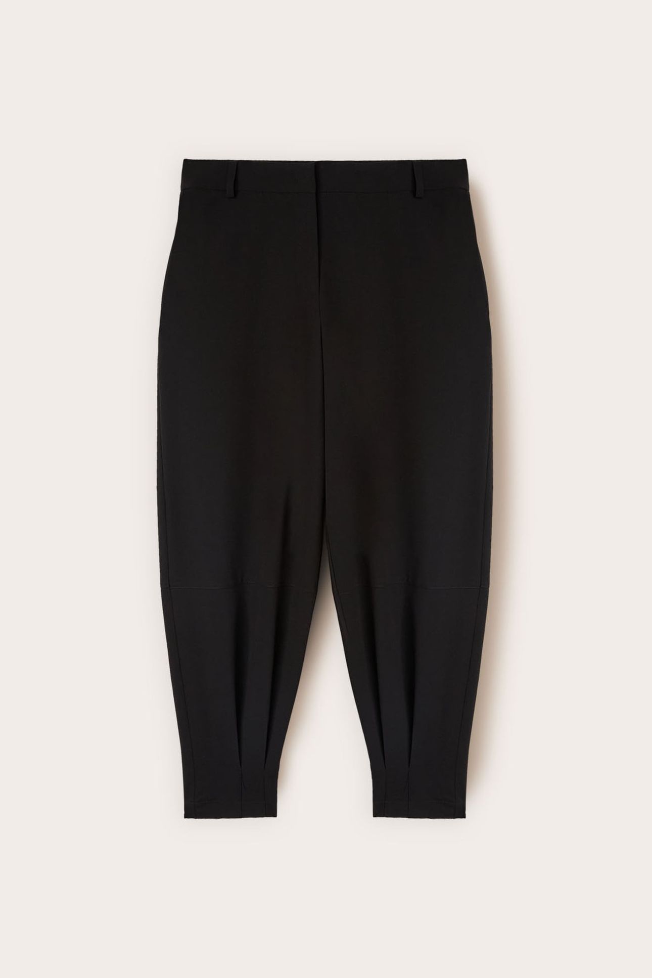 CARROT PANTS WITH CUFF AT THE BOTTOM BLACK 4