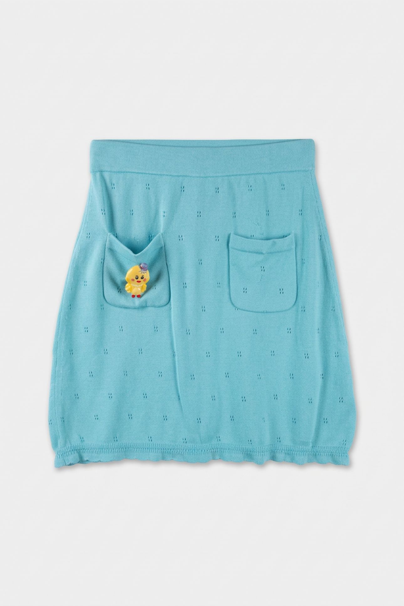 KNITTED SKIRT BLUE 3