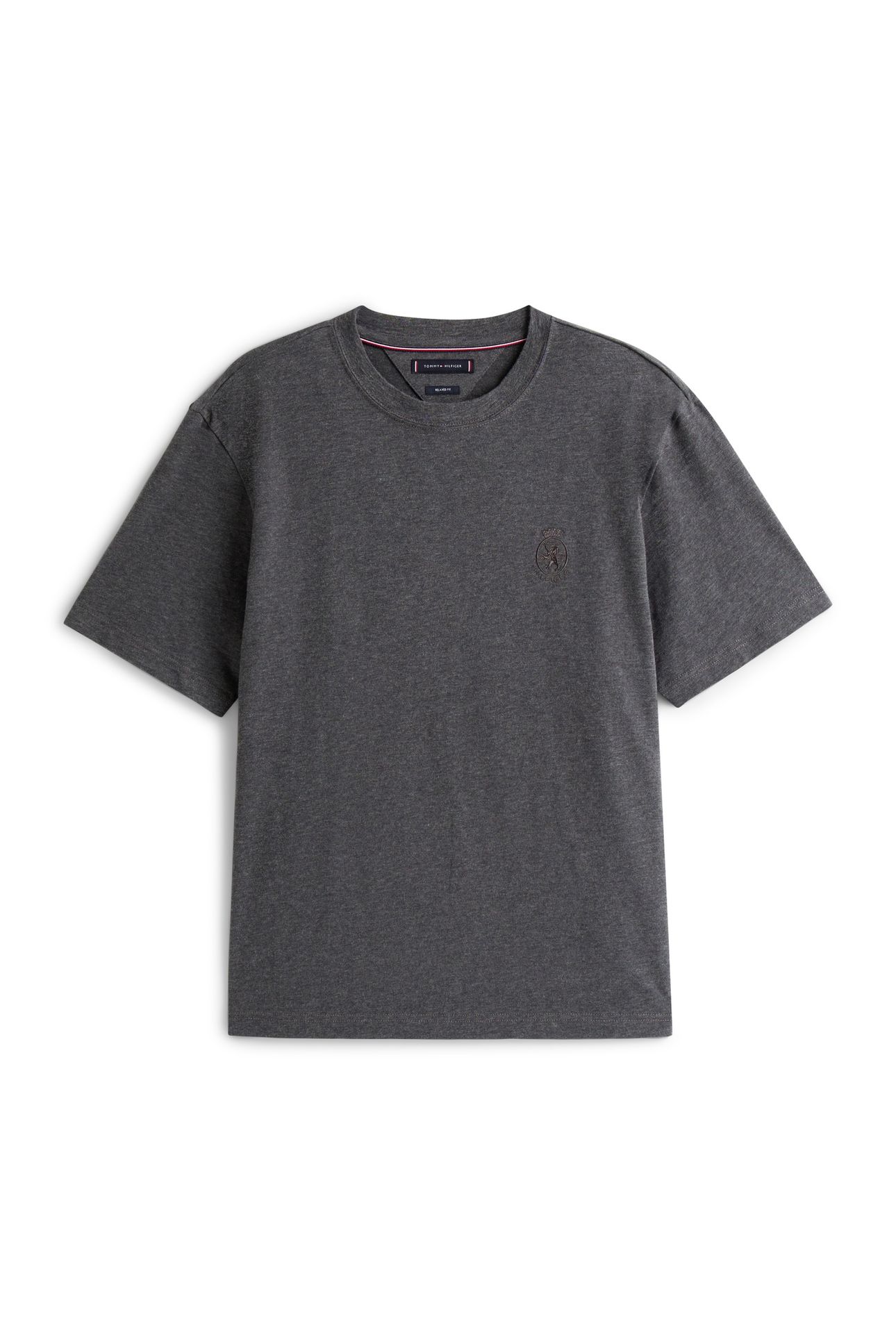 SMALL CREST GRAPHIC DARK GREY MARBLED HEATHER 4