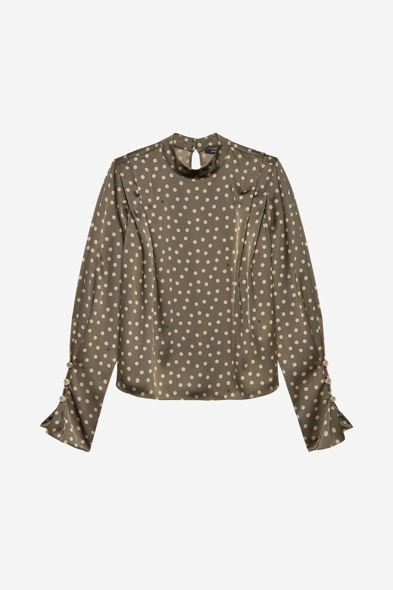 HINDIRA BLOUSE ARMY BROWN 2