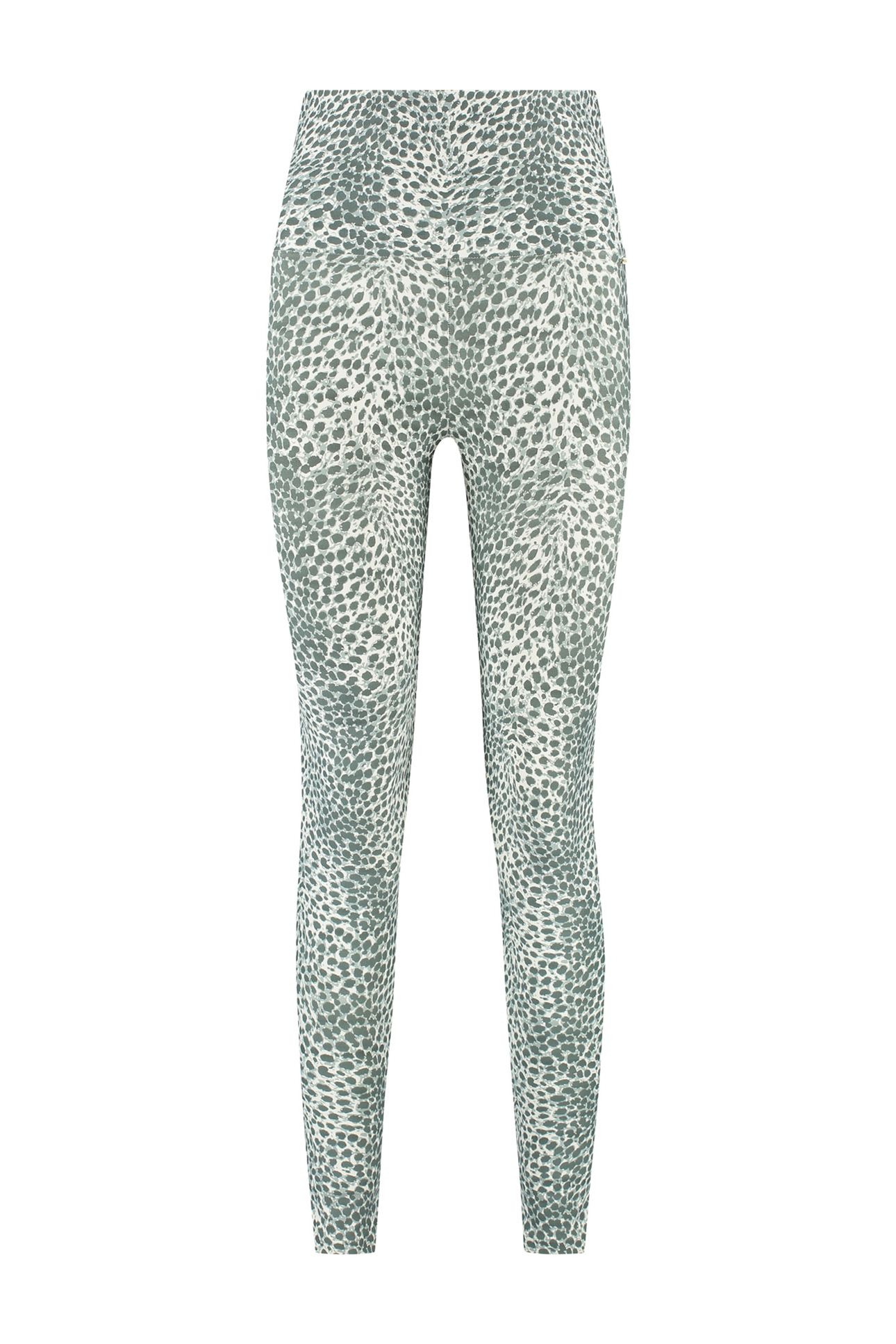 CLASSIC LEGGINGS HIGH WAISTBAND CHEETAH SAGE 1