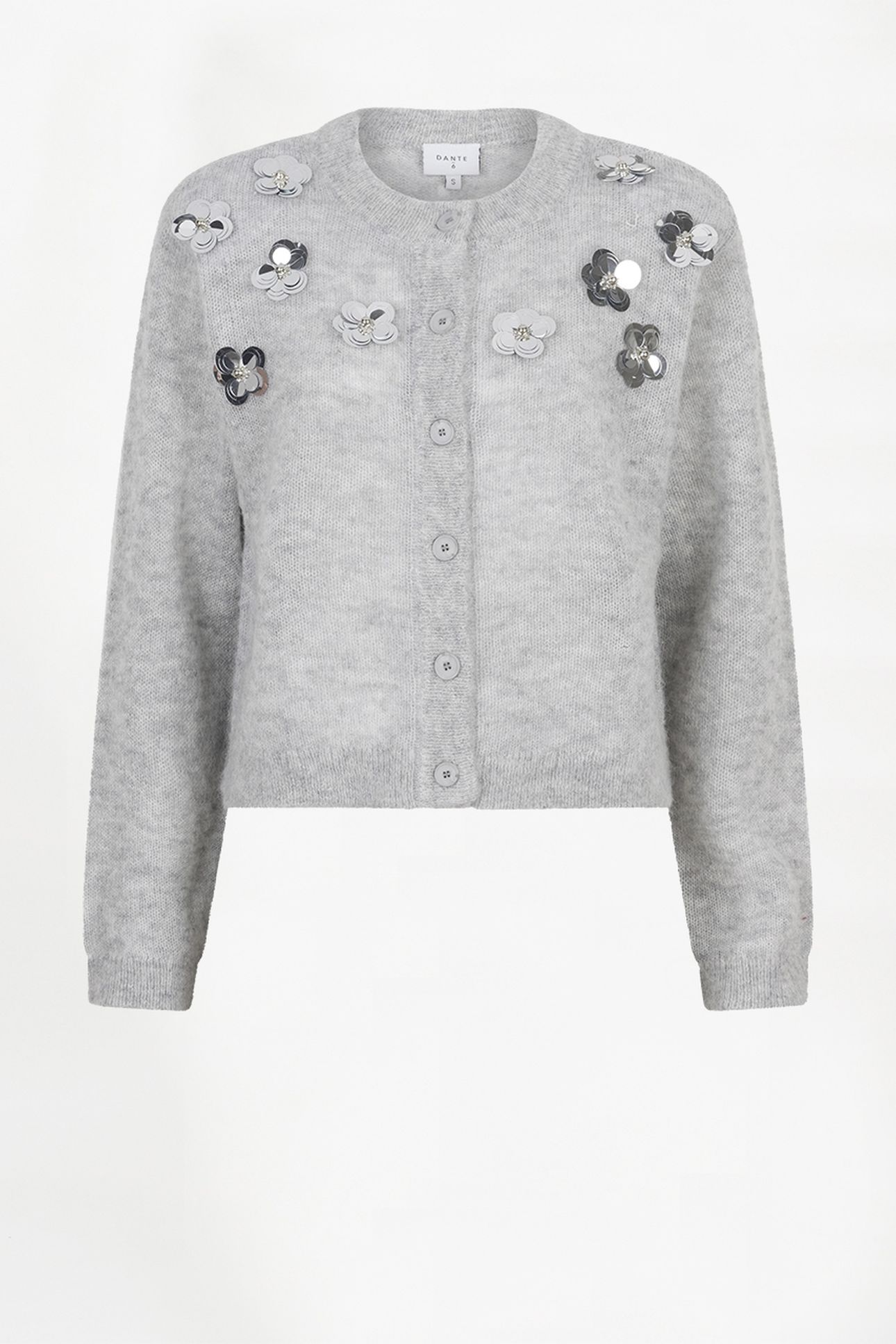 FAWN SEQUIN CARDIGAN HEATHER GREY 5