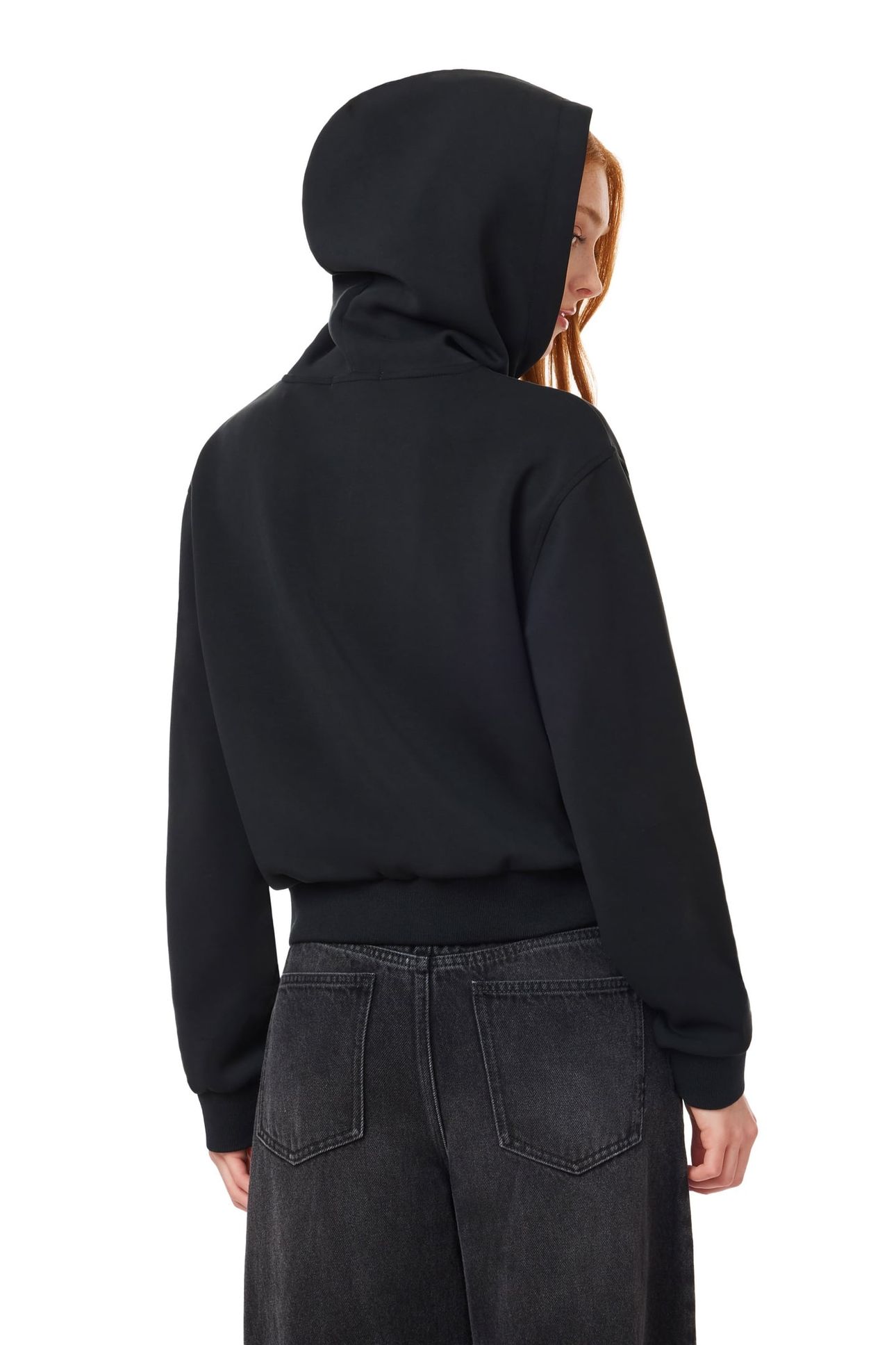 QUARTER ZIP HOODIE BLACK 7