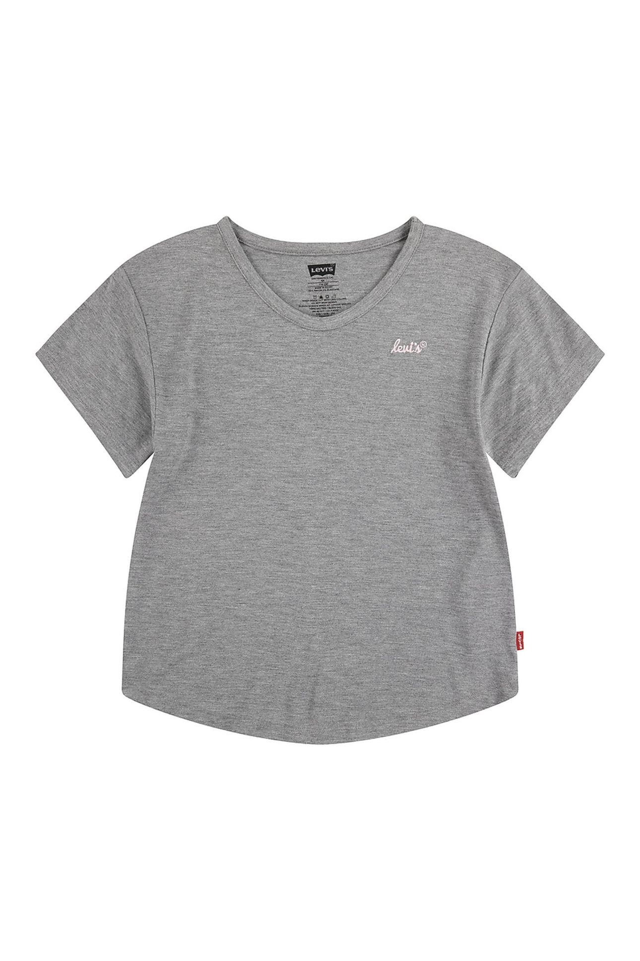 GIRLS NEW FAVORITE SS TEE DARK GREY HEATHER 1