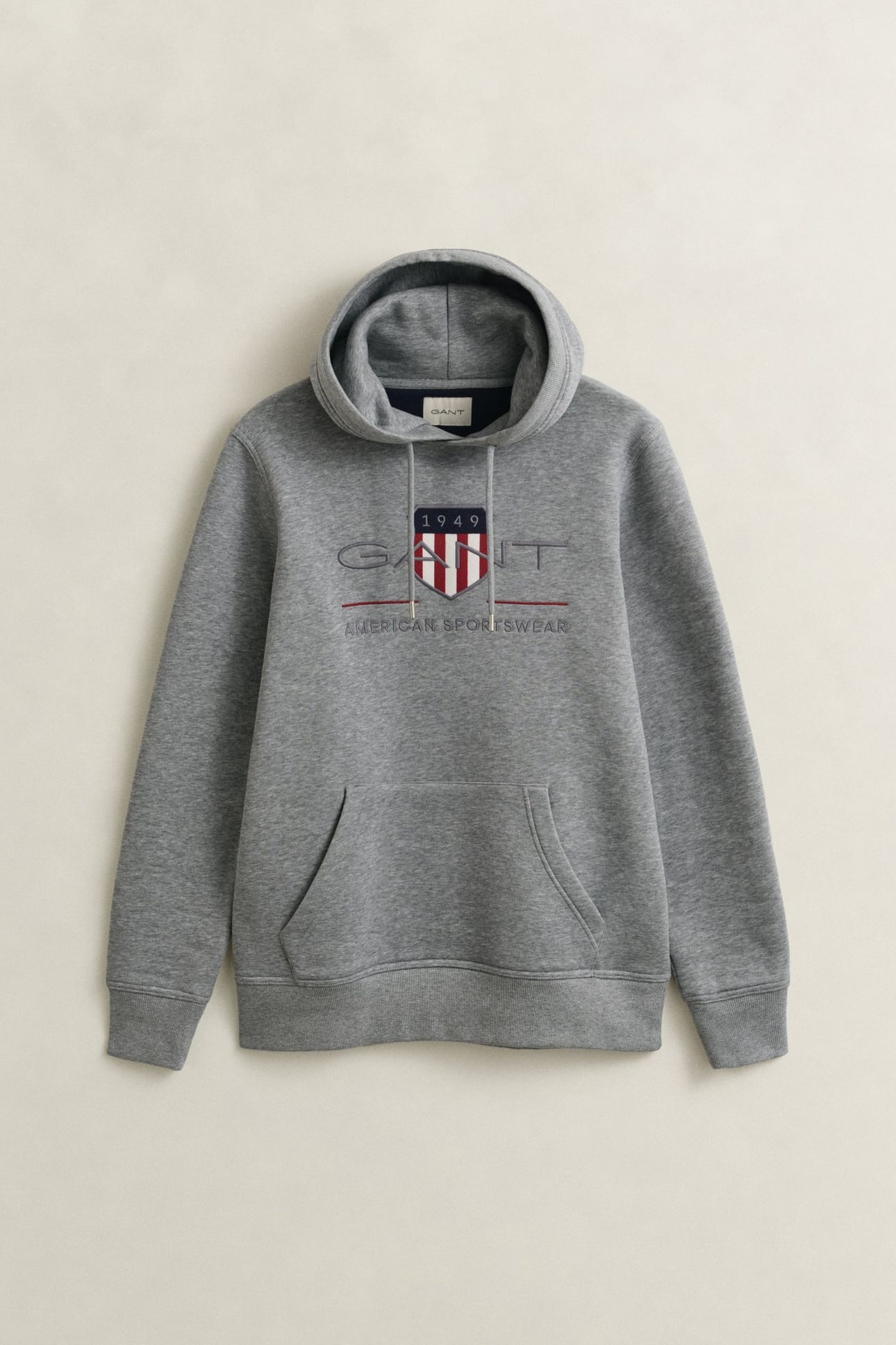 ARCHIVE SHIELD HOODIE GREY MELANGE 8