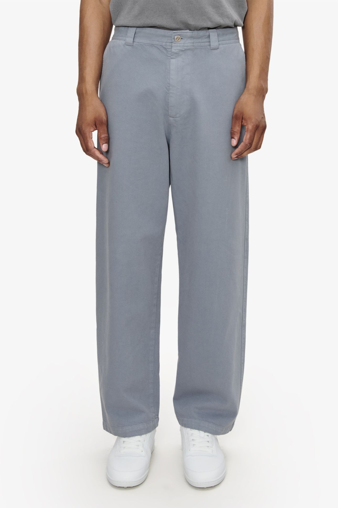 UNISEX CHINOS BLUE GREY 1