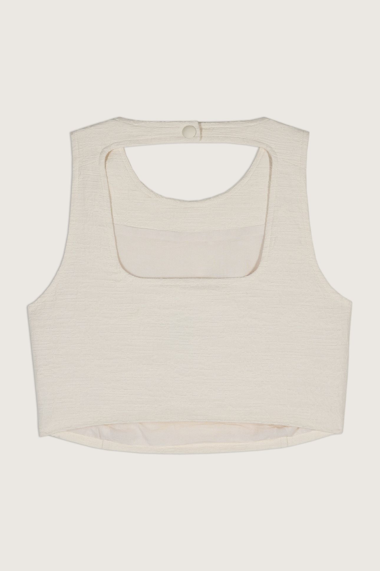 SLEEVELESS TOP ECRU 4