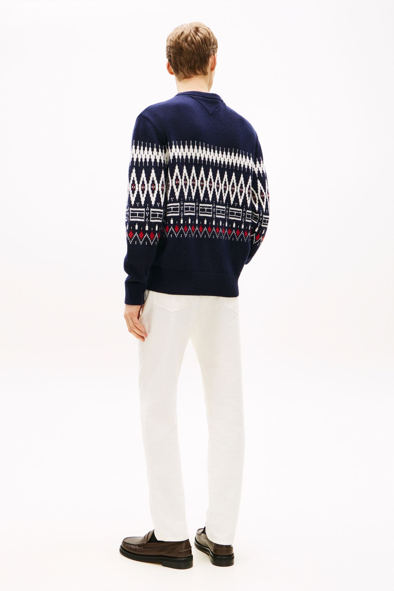 PLACED FAIRISLE WOOL DESERT SKY/IVORY PETAL 3