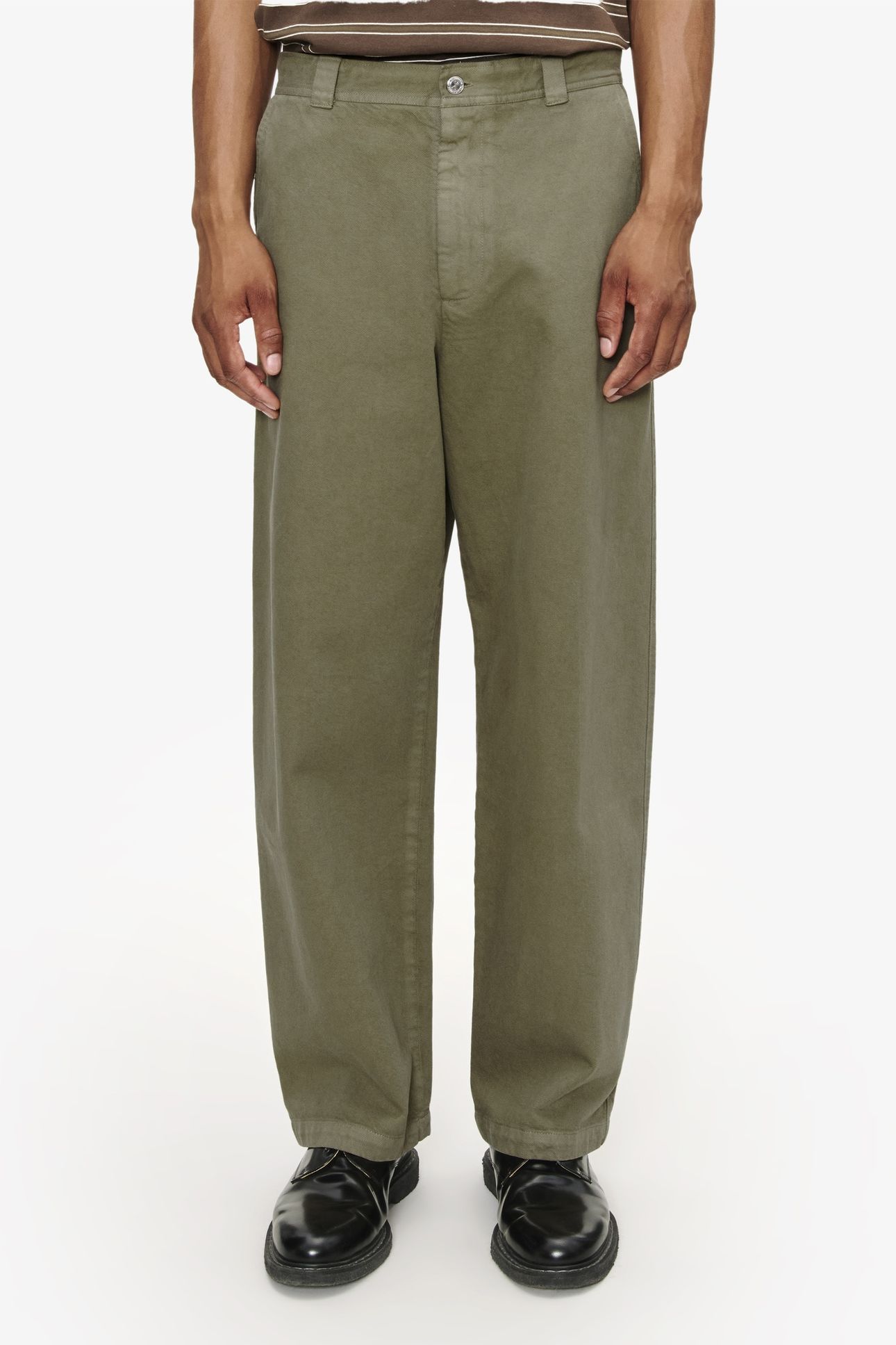 UNISEX CHINOS GREY GREEN 1