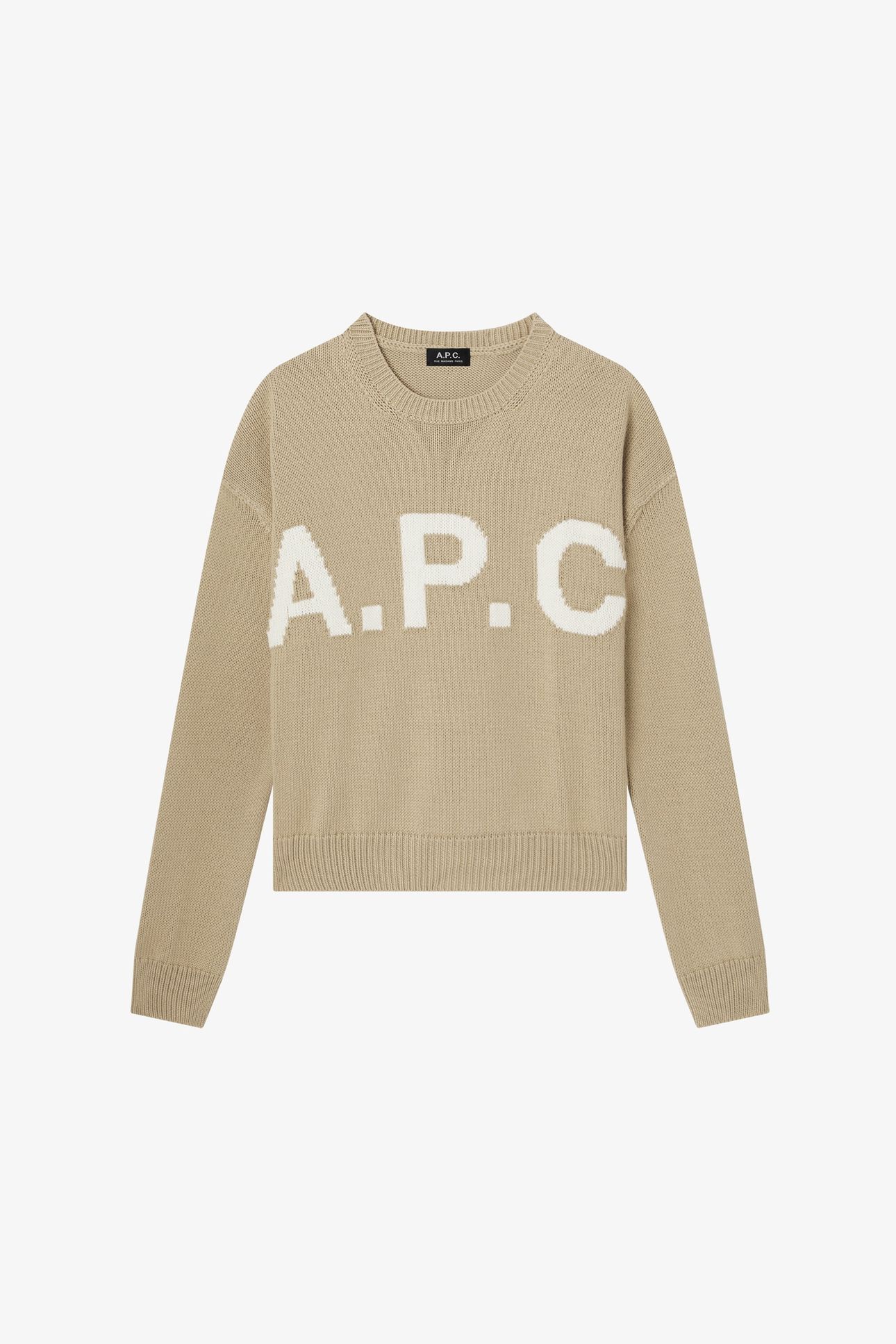 UNISEX SWEATER CREW NECK PUTTY 2