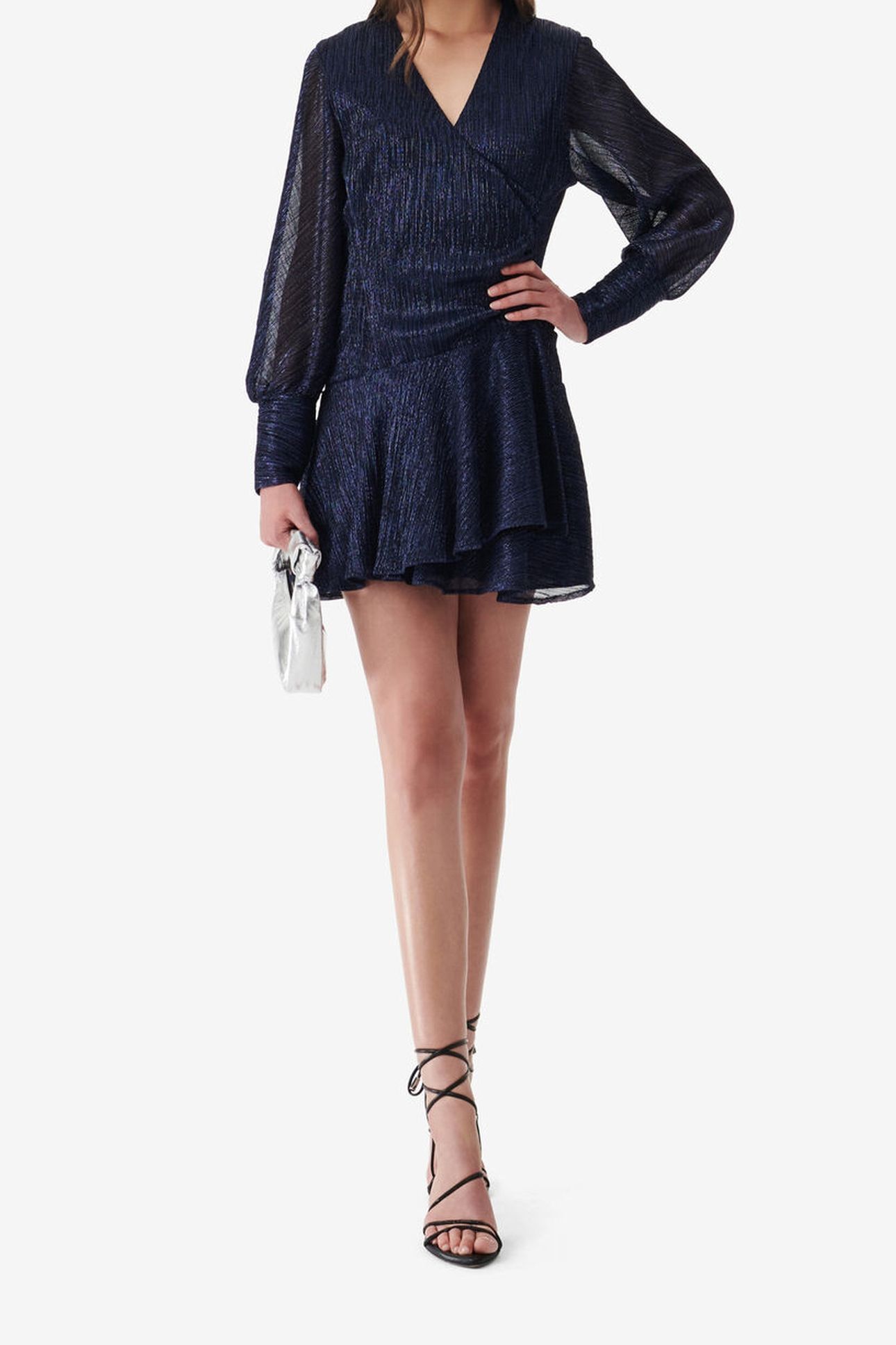 ARRIA DRESS METALLIC PURPLE / BLACK 1