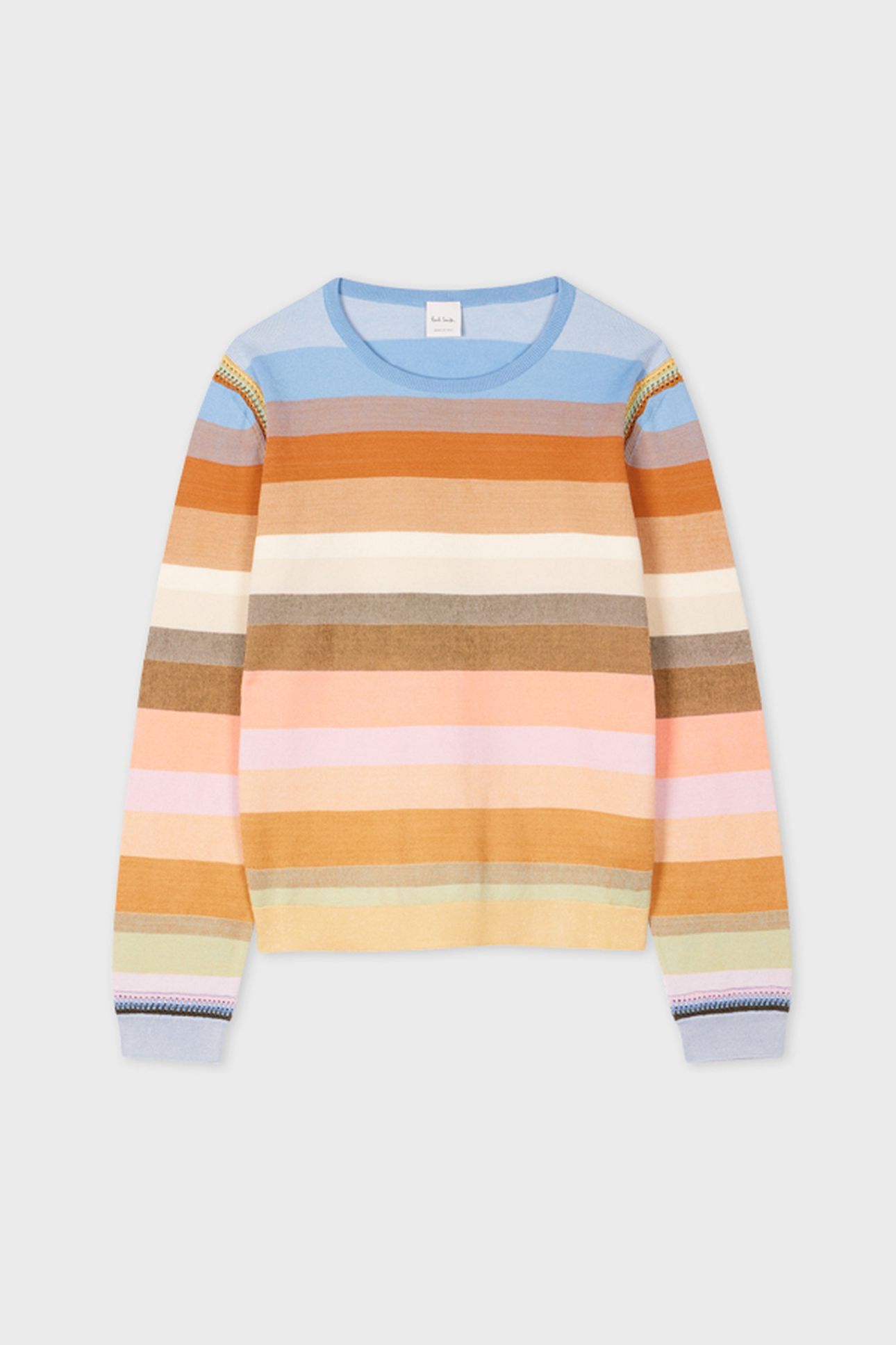 WOMENS KNITTED SWEATER CREW NECK MULTI COLOURED 7