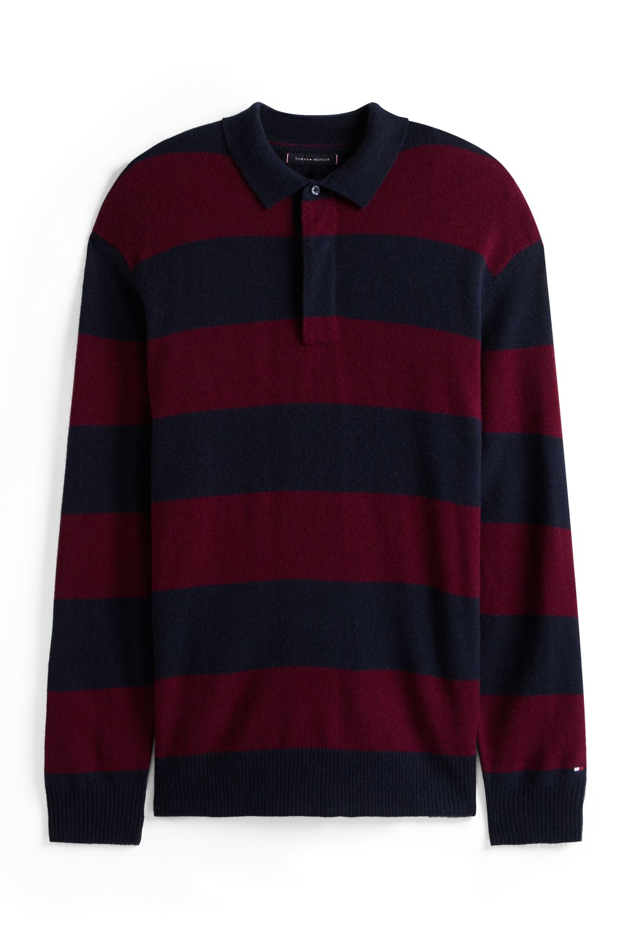 DC KNITTED RUGBY DESERT SKY/DEEP ROUGE 3
