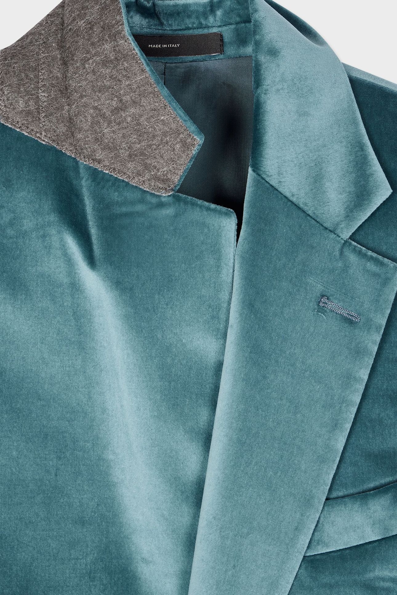 MENS TAILORED FIT 2 BUTTON JACKET GREYISH BLUE 6