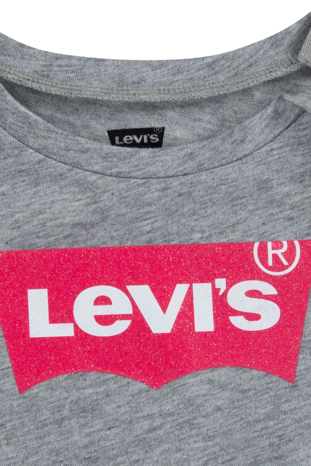 GIRLS SS BATWING A LINE TEE GREY HEATHER 3