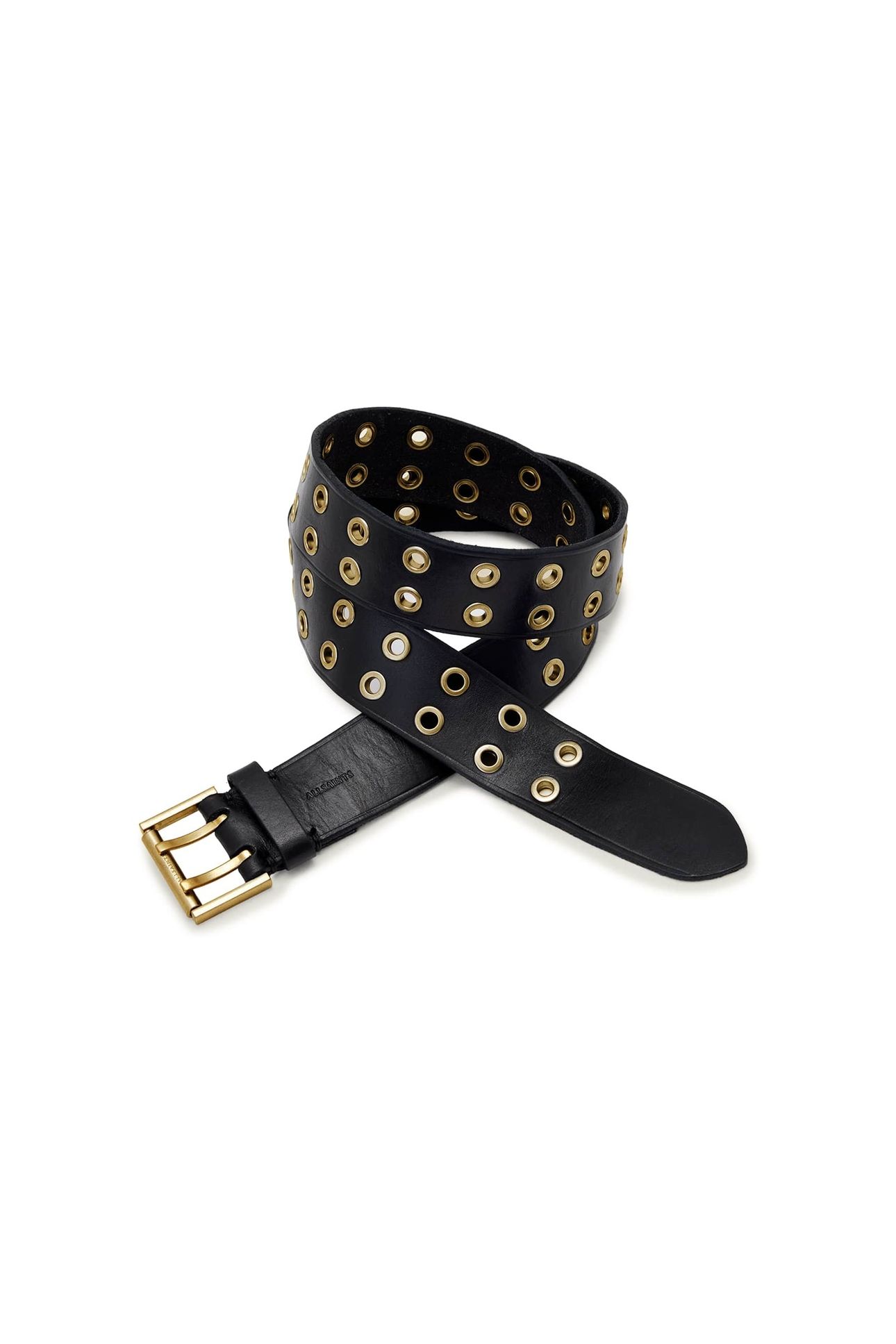NYLA DBL EYELET BELT BLACK 1