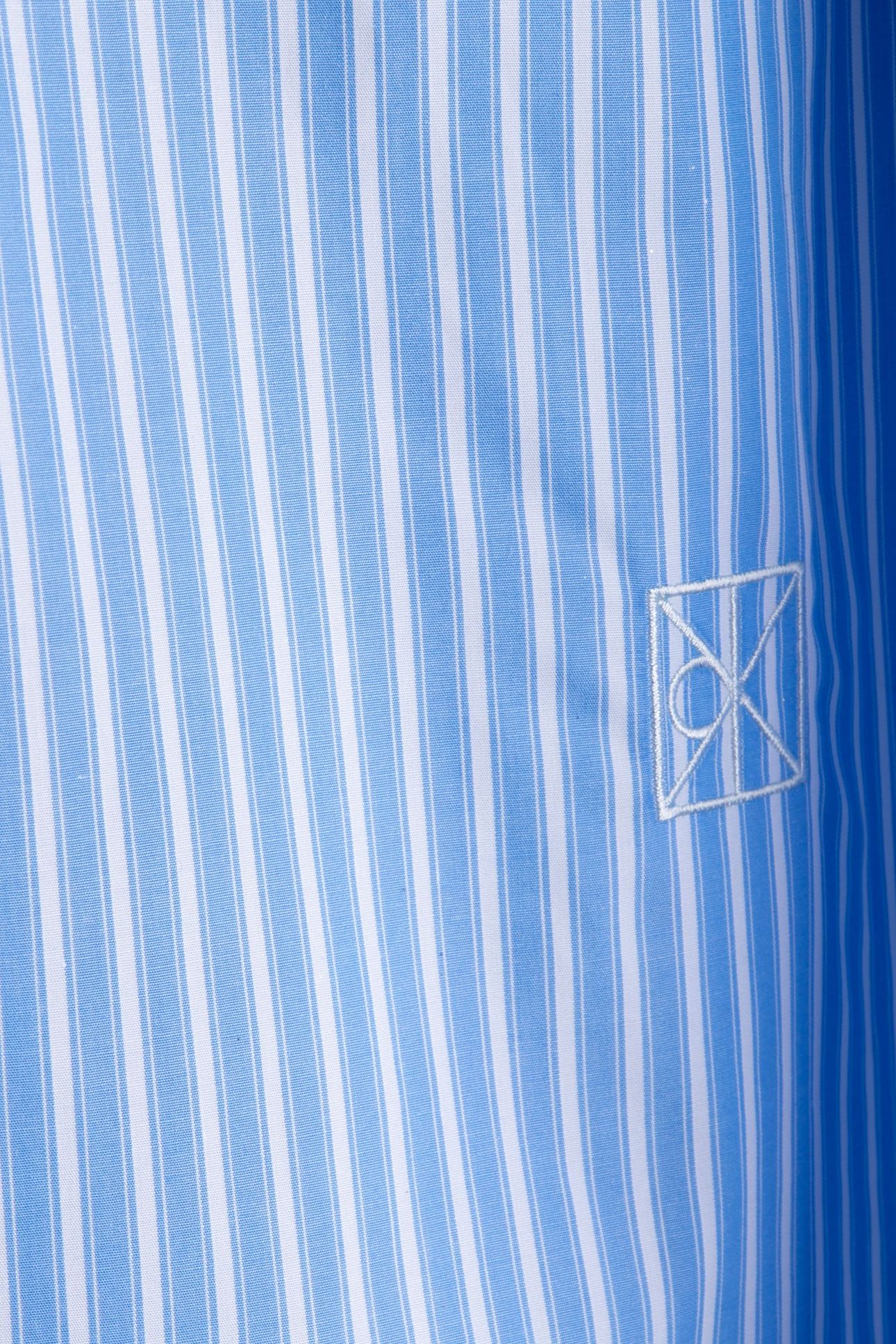 YARNDYE COTTON POPLIP SHIRT ANGEL HAIR STRIPE MARINA BRILLIA 4