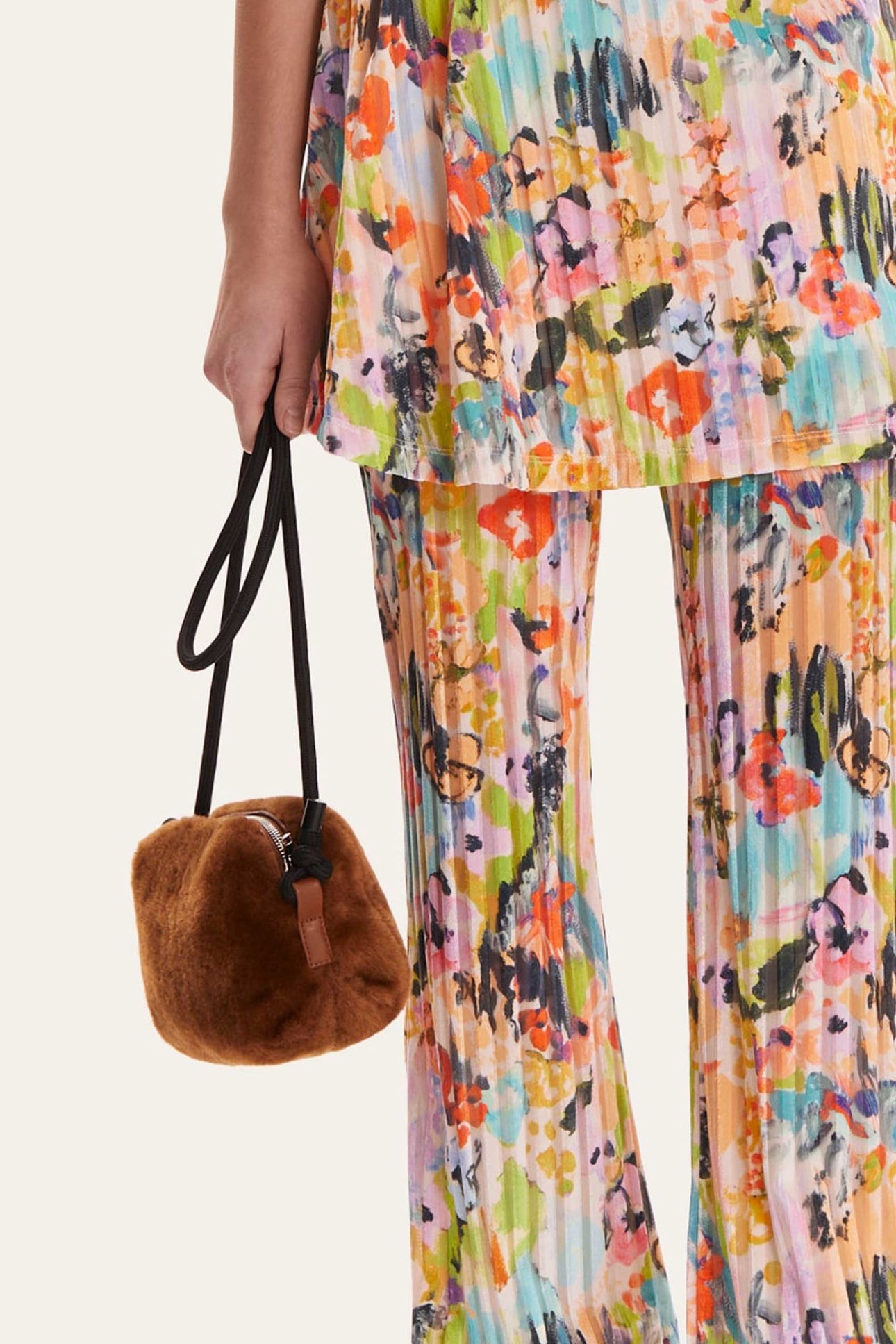 PERNILLE FUR BAG BROWN 3