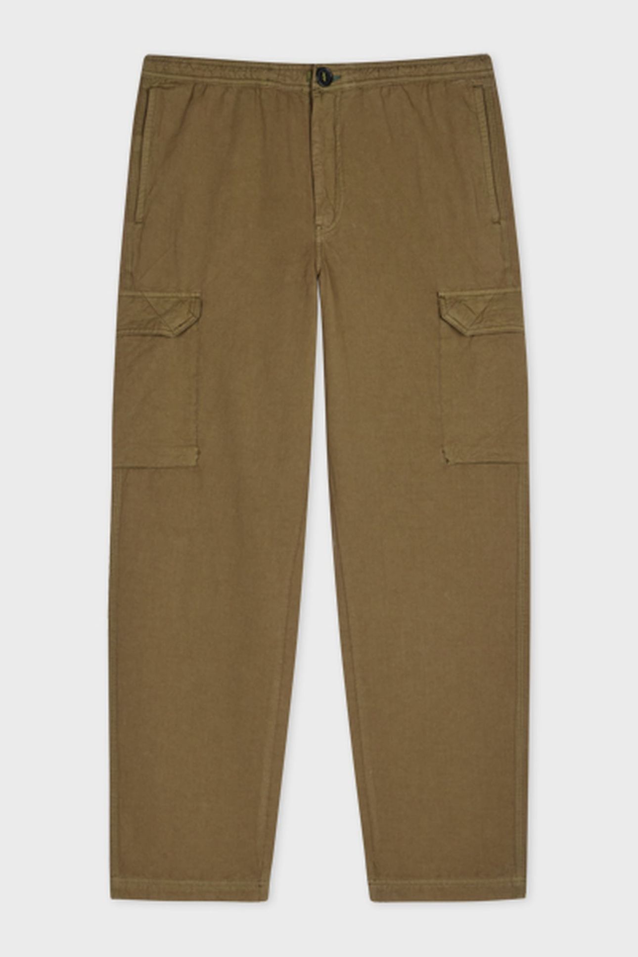 MENSBUTTON PKT CARGO MILITARY GREEN 3
