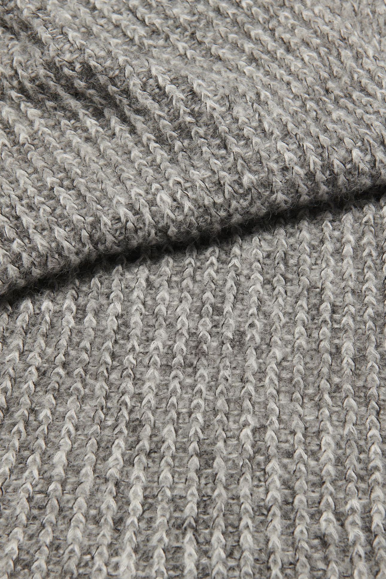 KNITTED SCARF GRIS 5