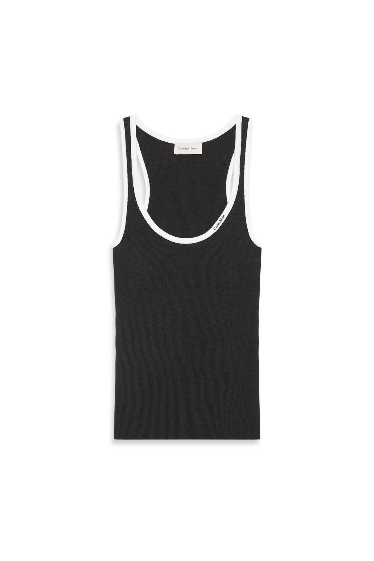 COTTON RIB TANK BLACK COMBO 4
