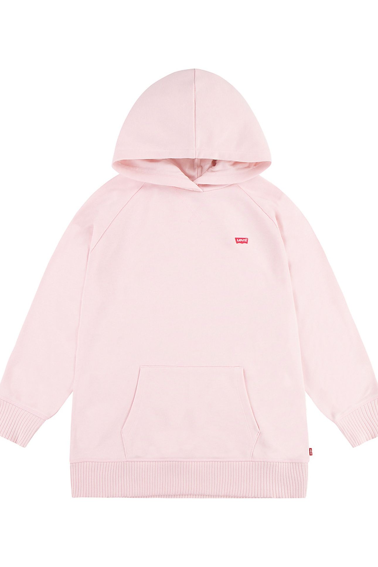 GIRLS PULLOVER HOODIE CHALKPINK 1