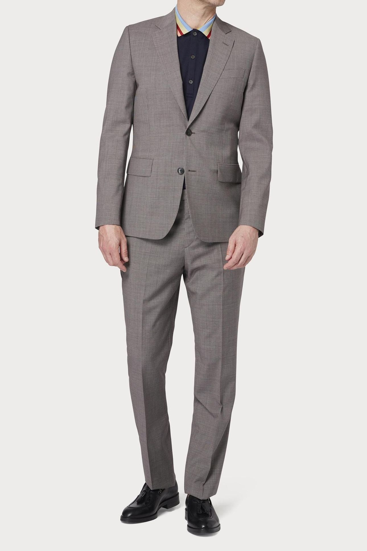MENS TAILORED FIT 2 BUTTON SUIT GREY 1