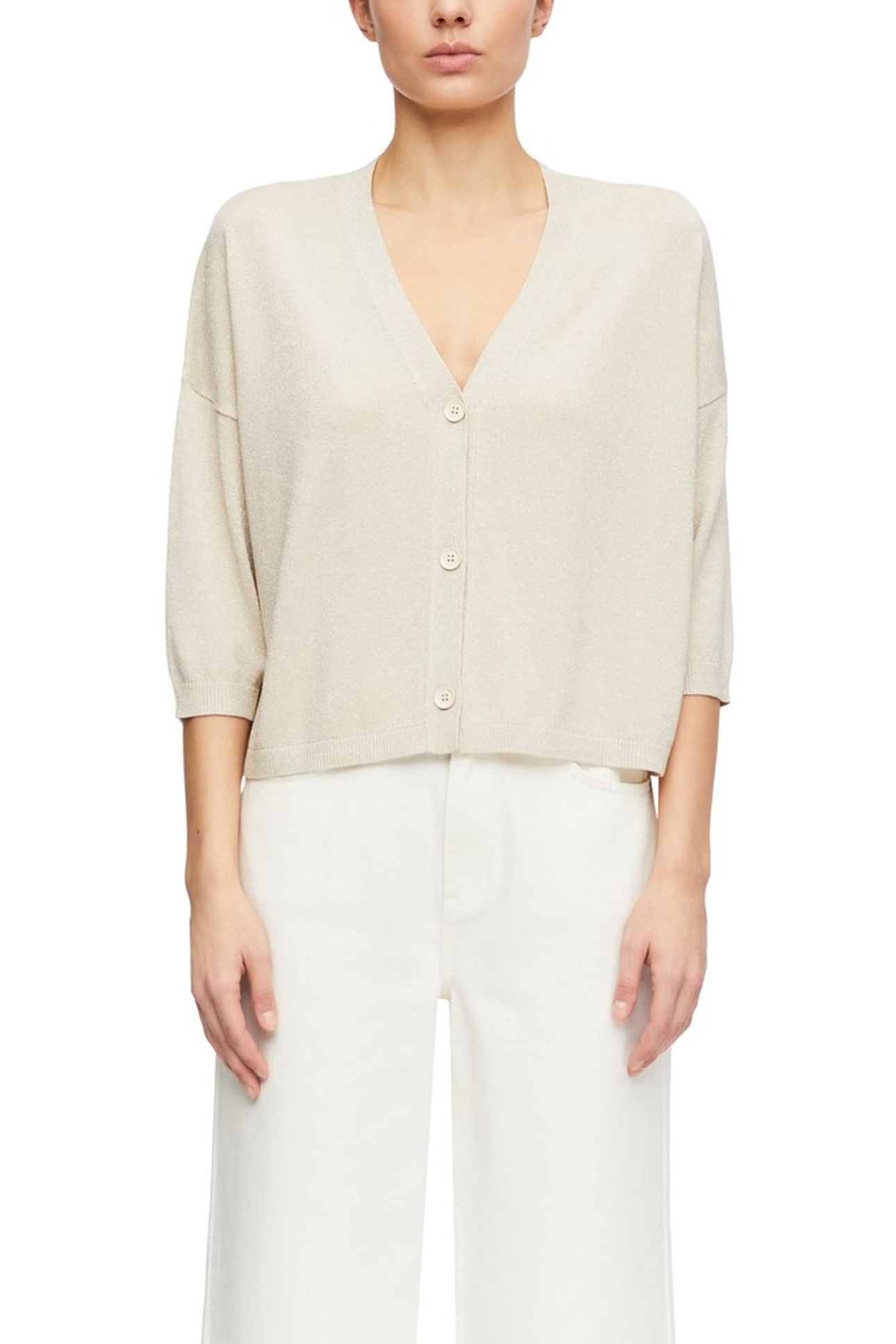 COMMA CARDIGAN GREY/BLACK 1