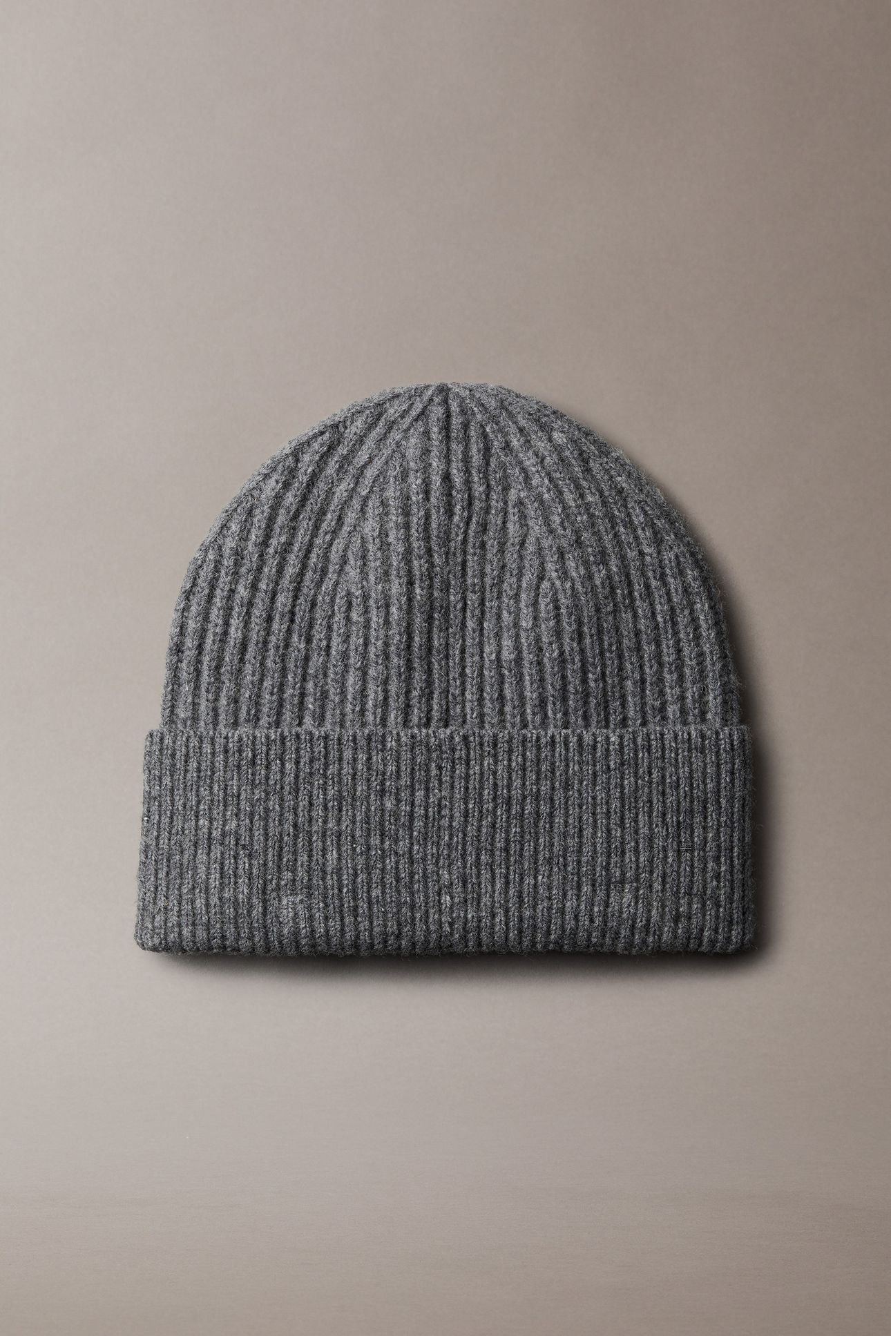CK METAL WOOL BEANIE CHARCOAL HEATHER 2