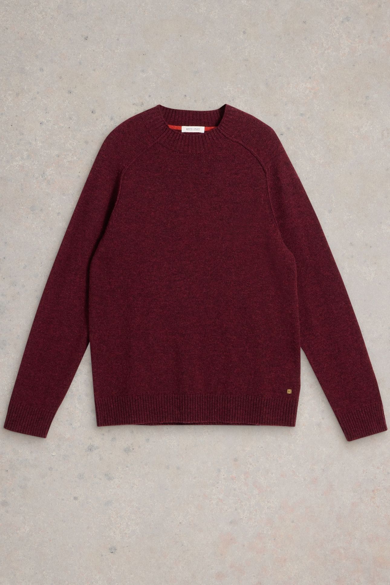 LAMBSWOOL MOCK NECK JUMPER DARK PLUM 4