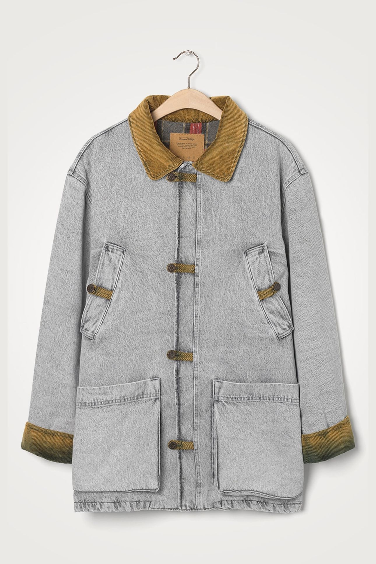 UNISEX TIZANIE COAT BLEACHED GREY 3