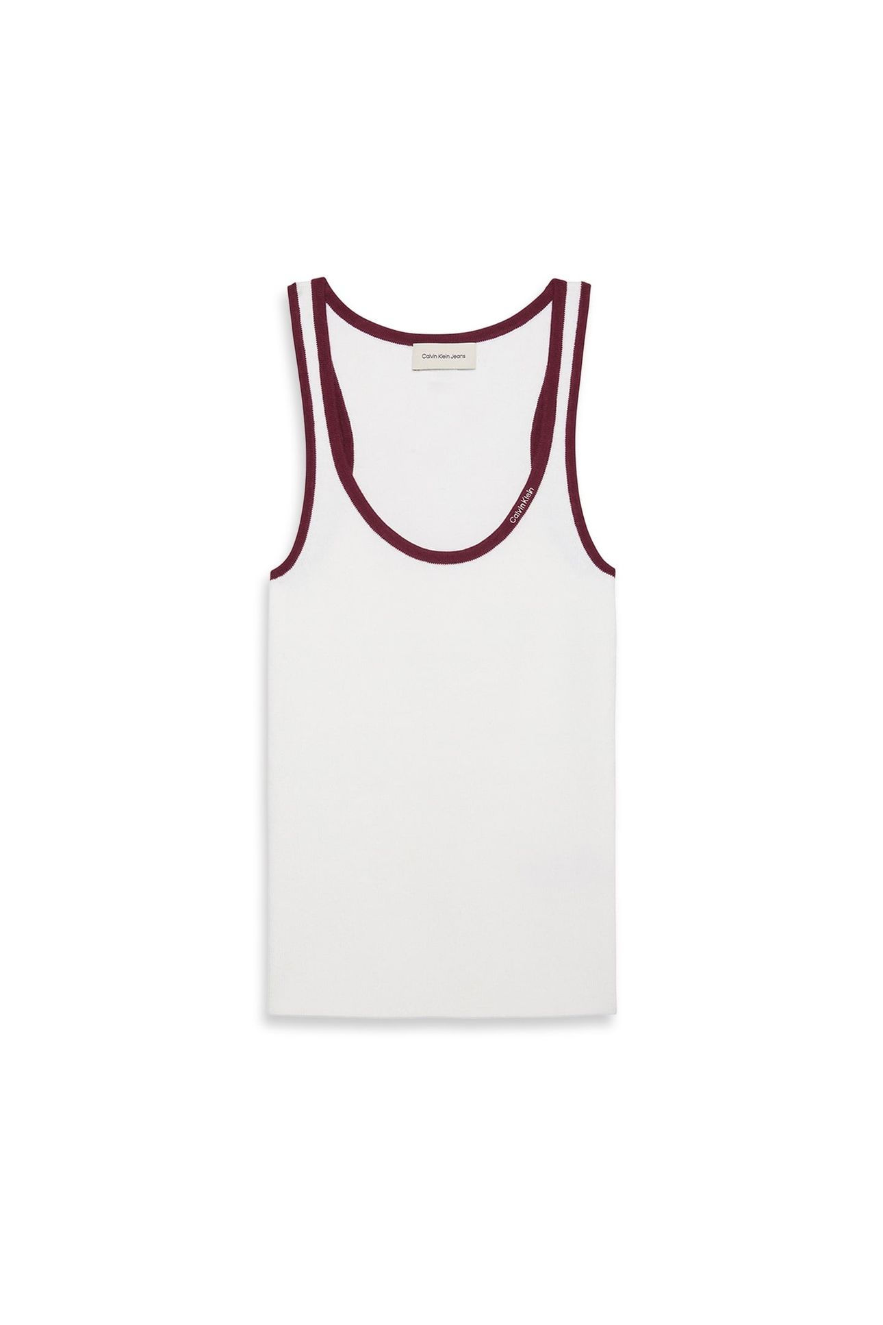 COTTON RIB TANK BRILLIANT WHITE COMBO 4