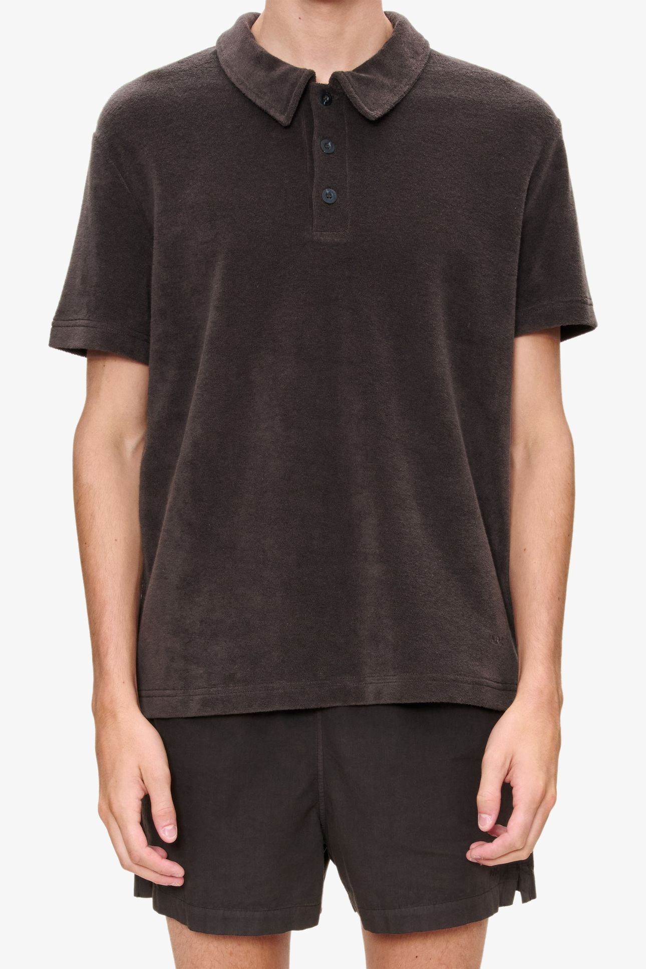 UNISEX POLO SHORT SLEEVE BROWN 1