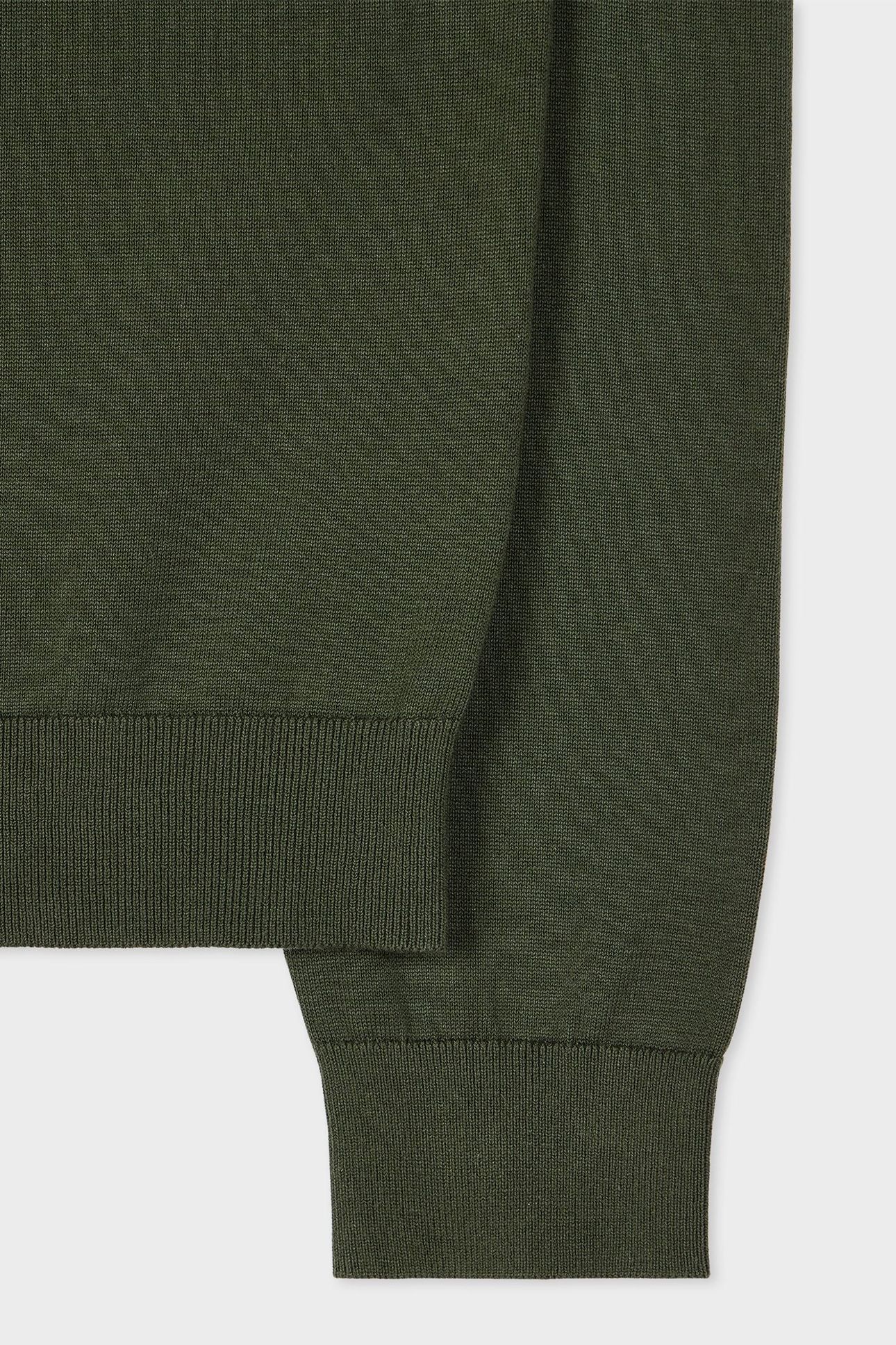 MENS SWEATER ZIP NECK ZEB BAD VERY DARK GREEN 5