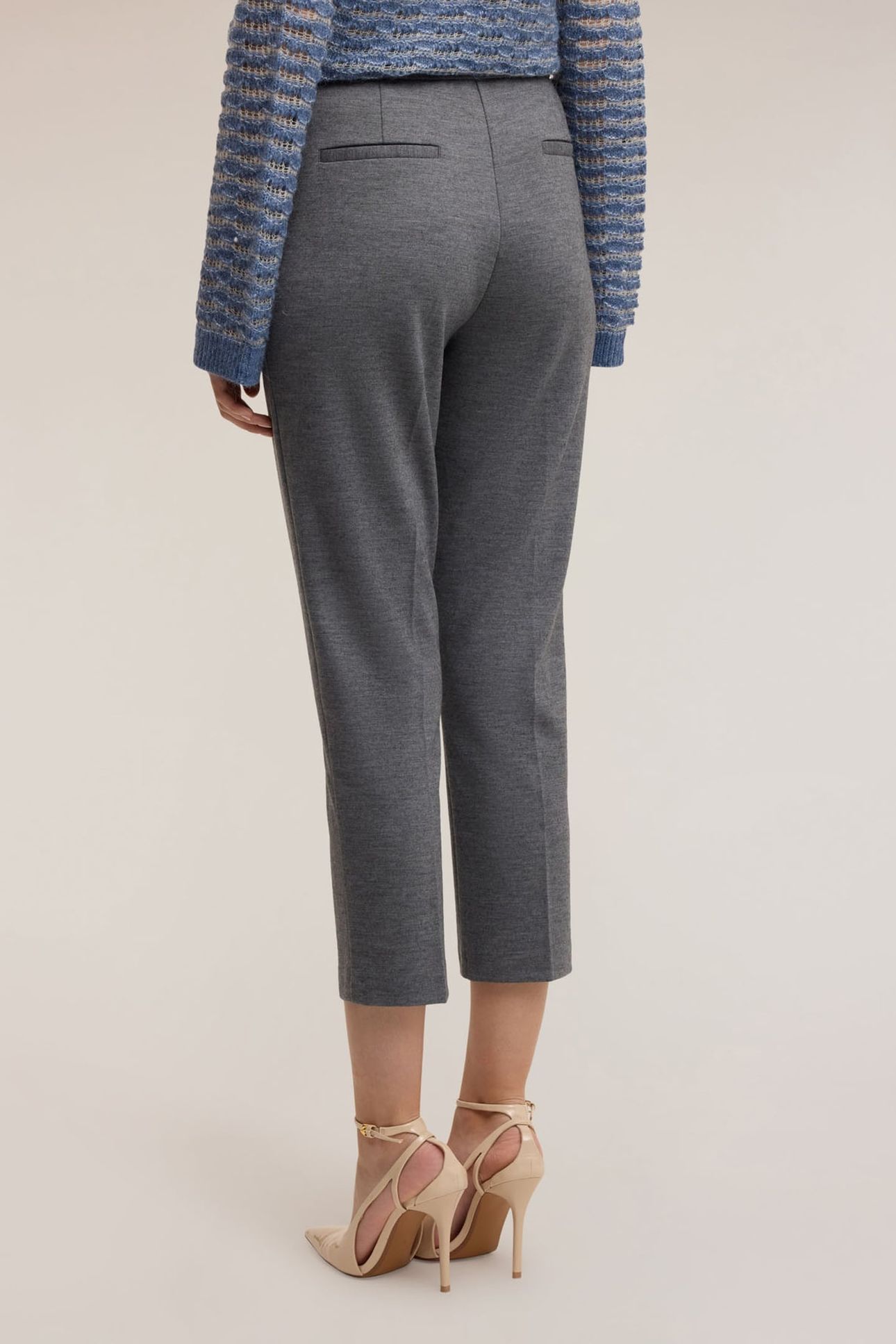 JERSEY TROUSERS IN WOOL BLEND GREY 3
