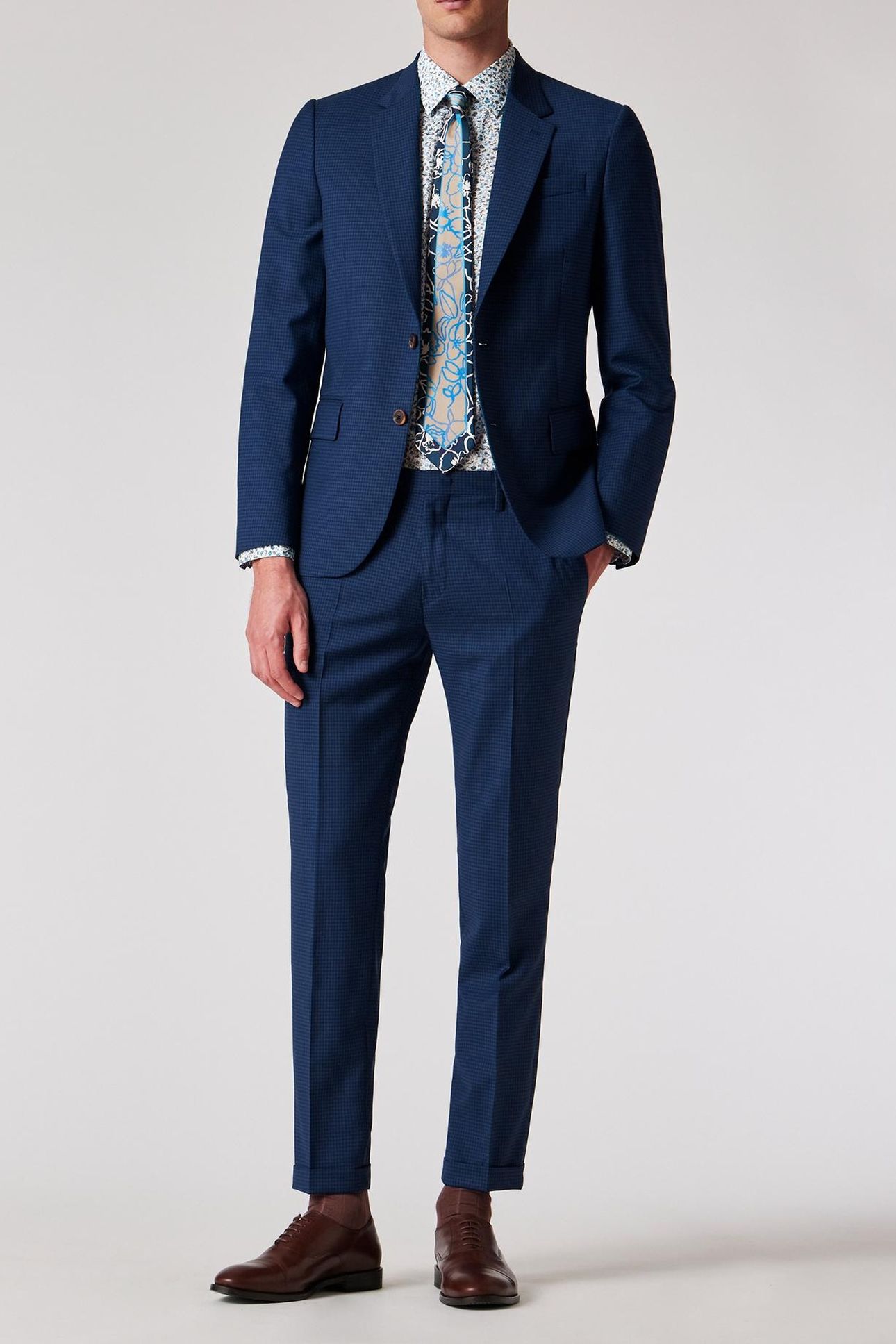 GENTS TAILORED FIT 2BTN JACKET BLUE 2